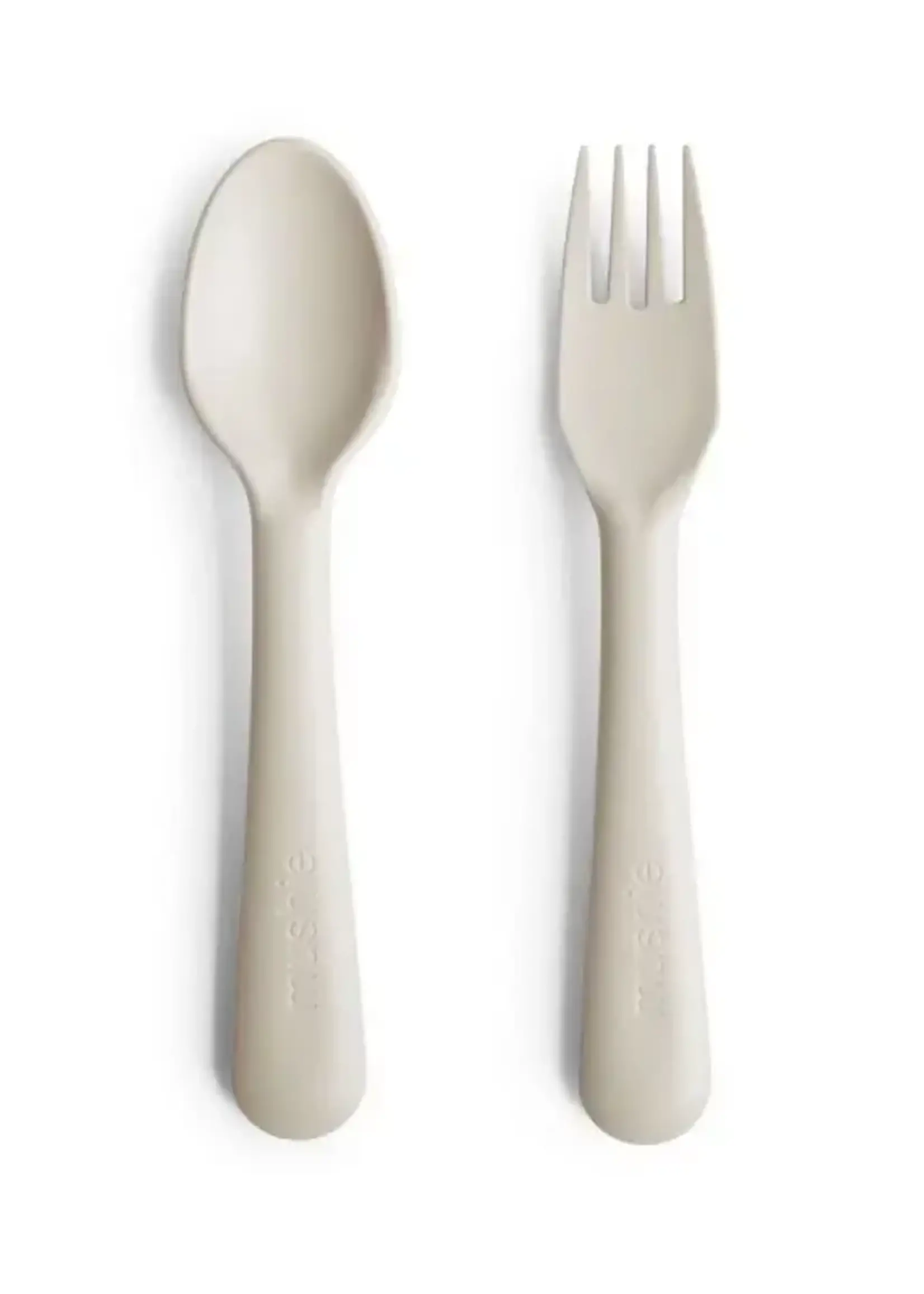 Mushie Mushie - fork + spoon ivory