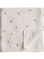 Mushie Mushie - swaddle 120x120 boats