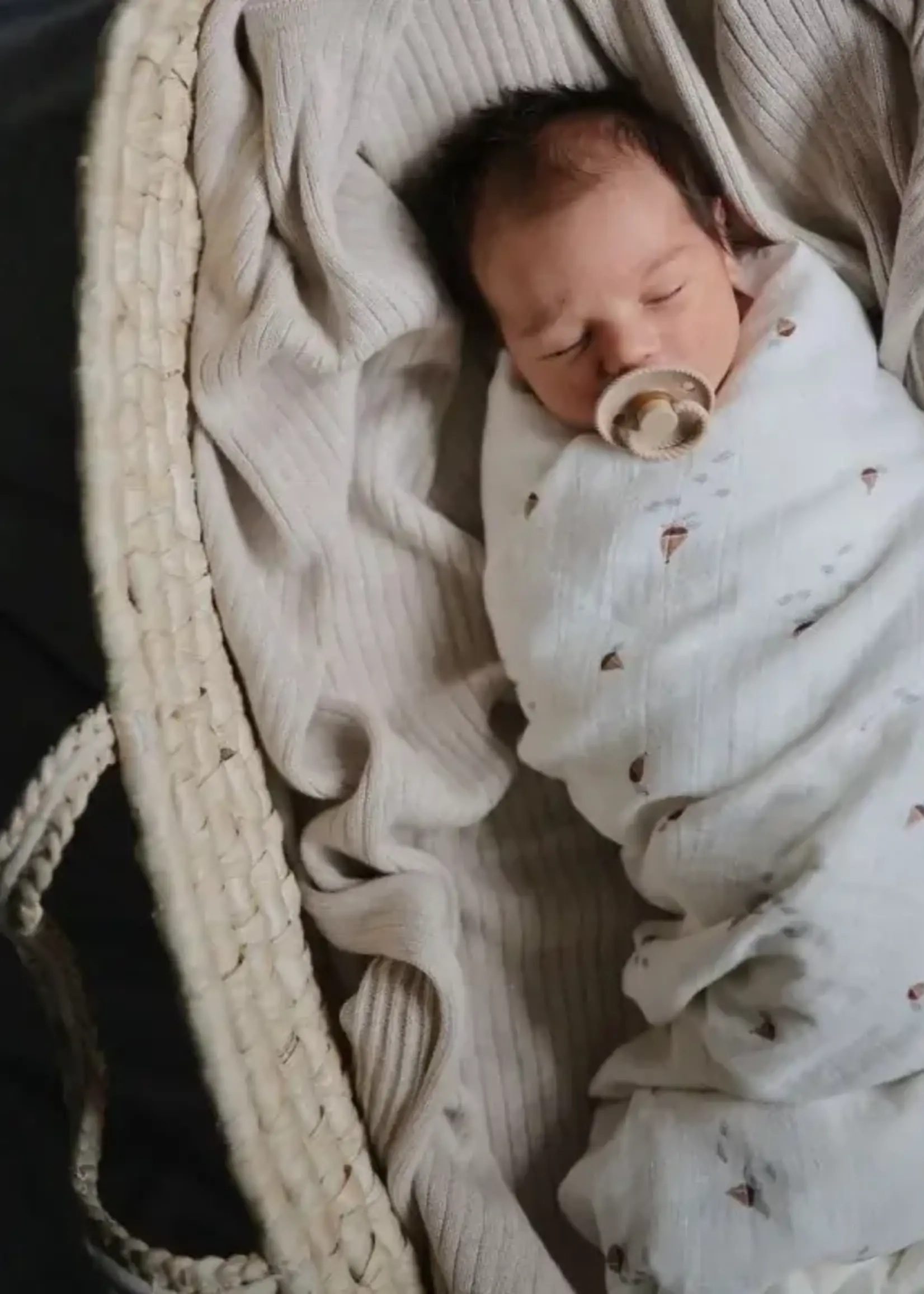 Mushie Mushie - swaddle 120x120 boats