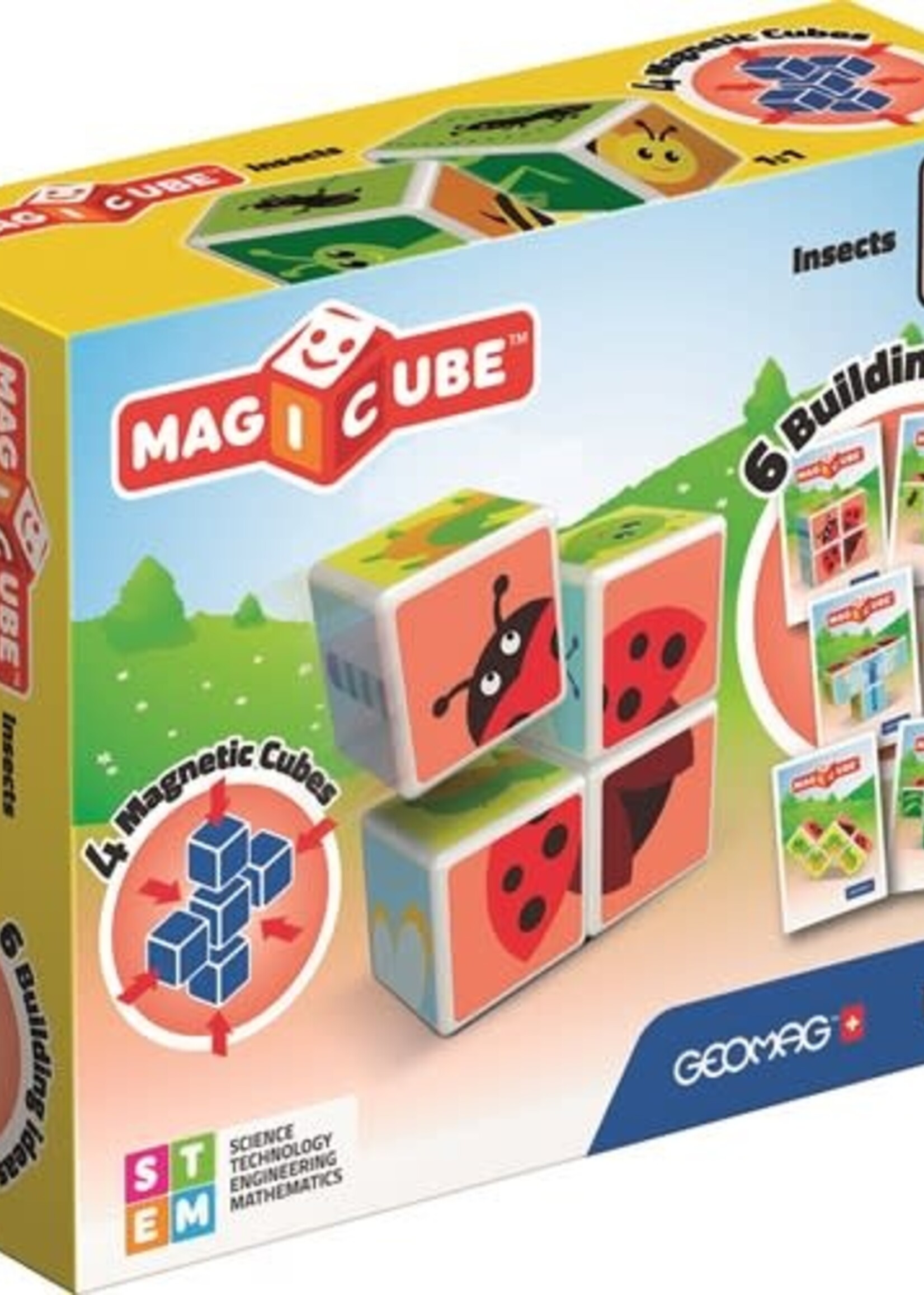 Geomag Geomag - magicube insects + cards 7 pcs magnetische blokken