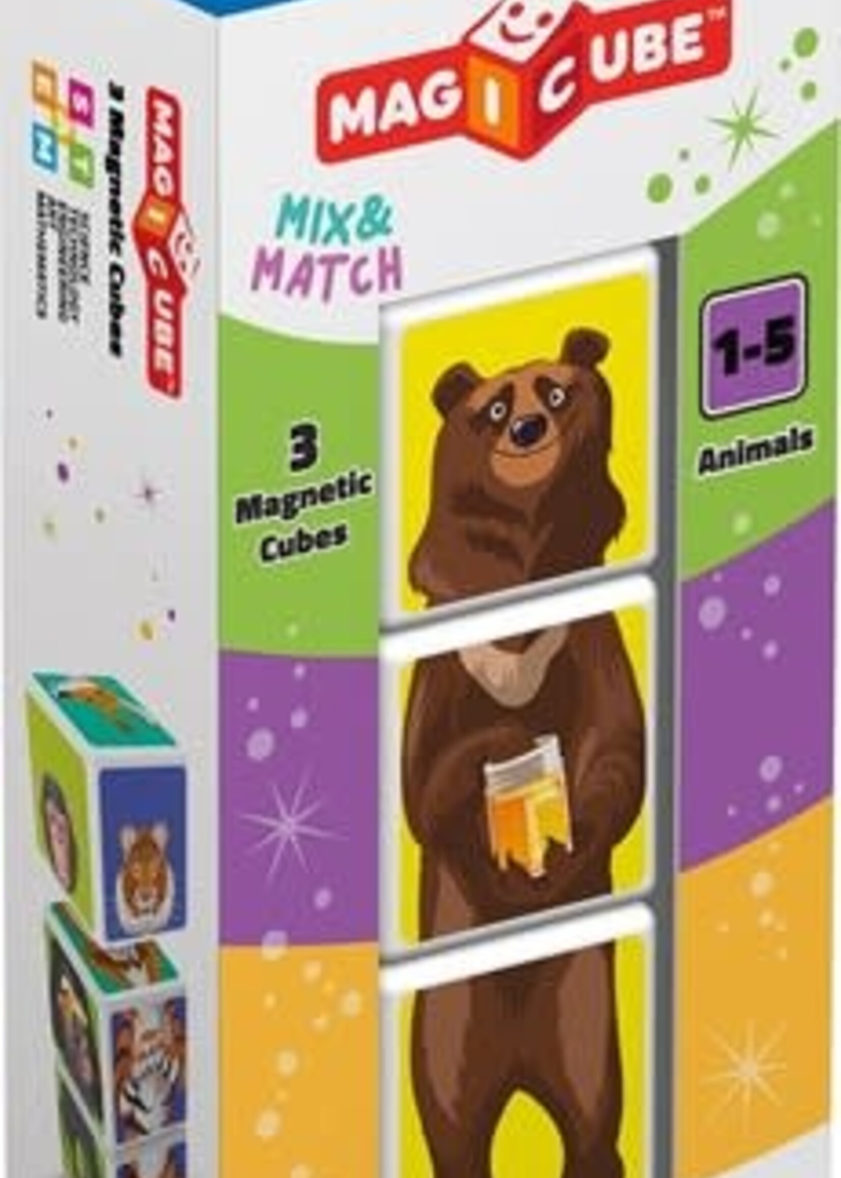 Geomag Geomag - magicube mix & match animals 3pcs mangnetische blokken