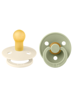 Bibs Bibs - round size 1 ivory/sage