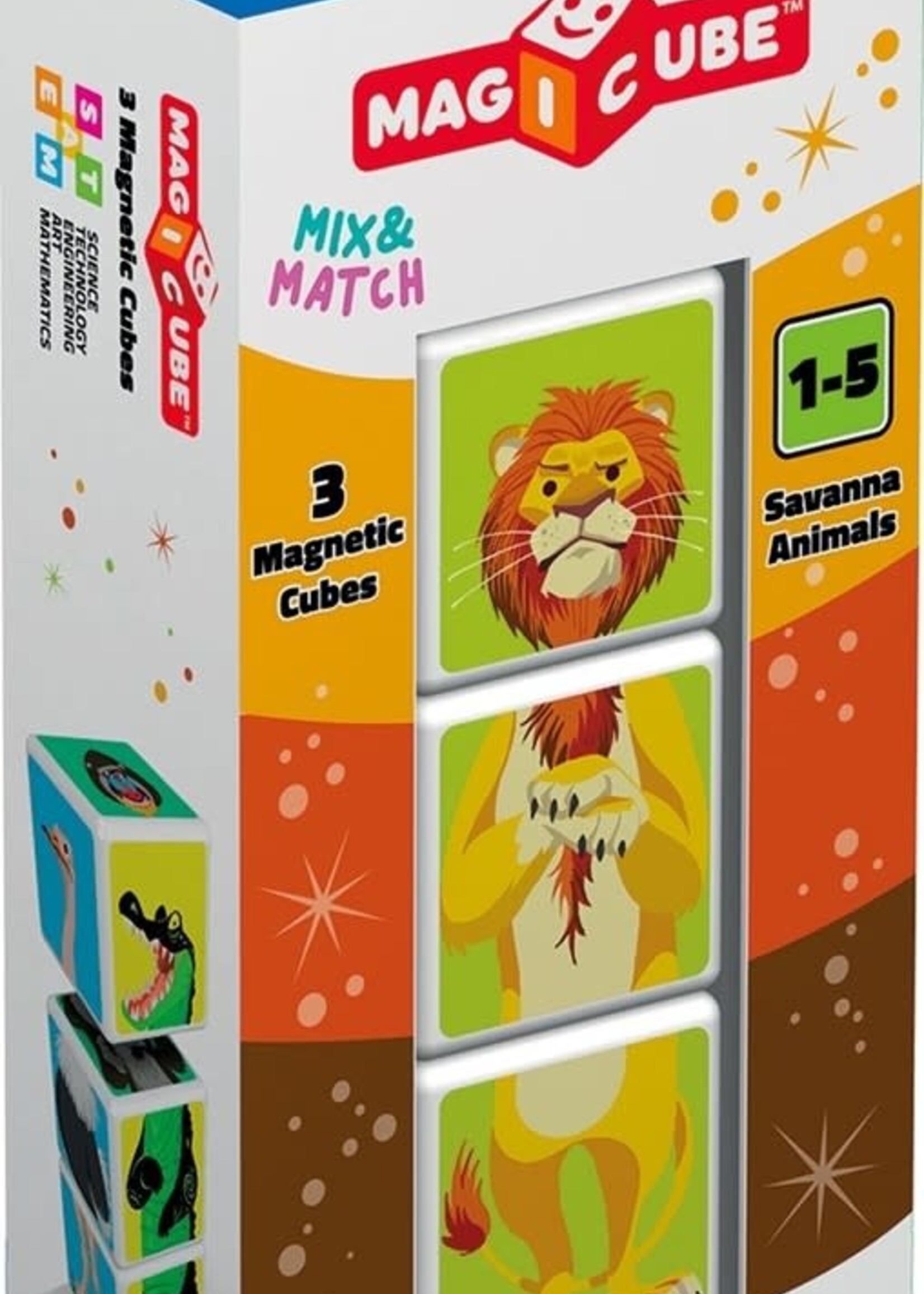 Geomag Geomag - magicube mix and match savannah 3 pcs