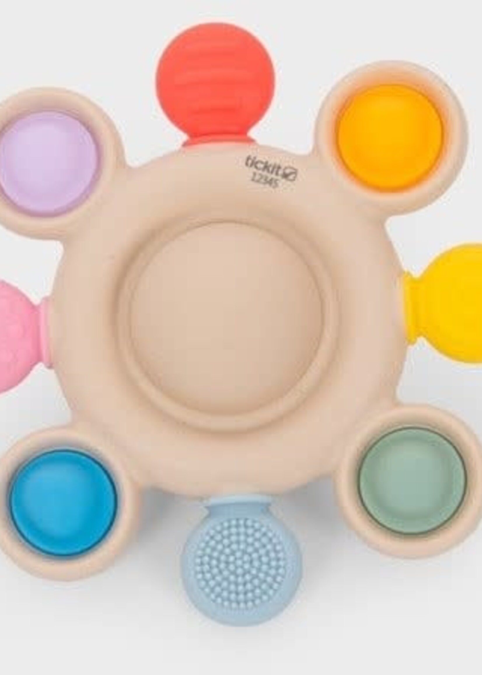 Tickit Tickit - silisoft druk gaatjes bijtspeelgoed regenboog