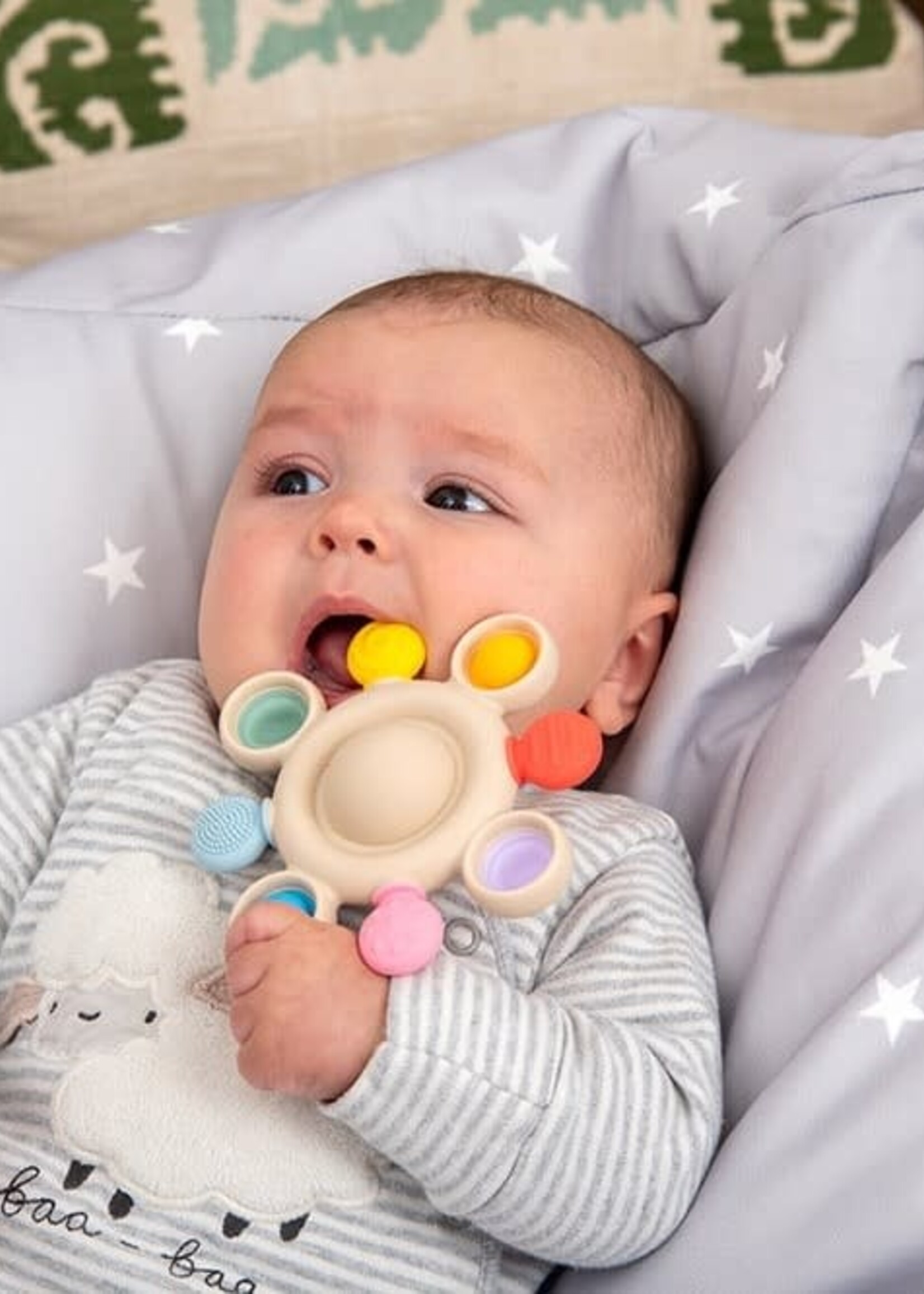 Tickit Tickit - silisoft druk gaatjes bijtspeelgoed regenboog