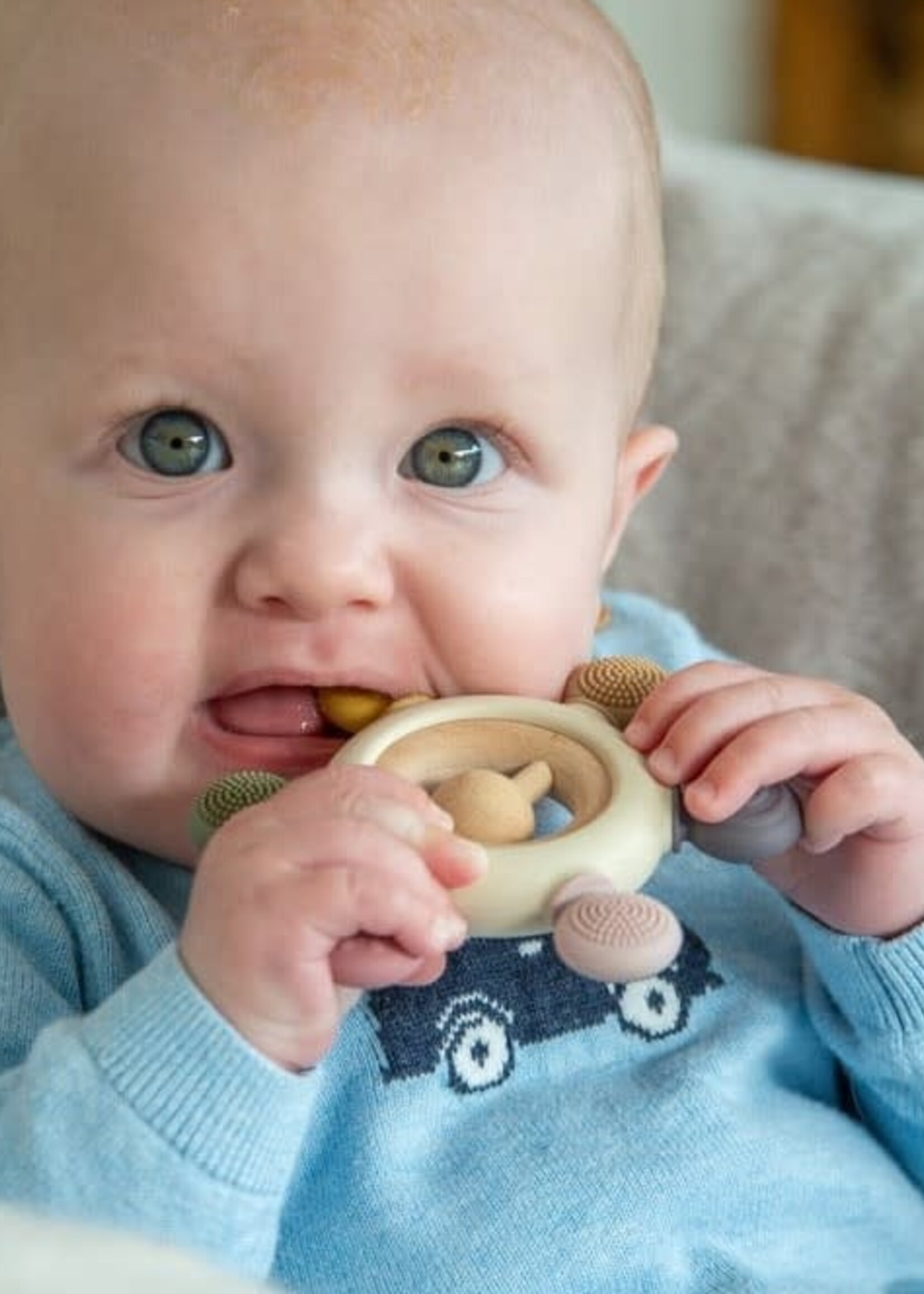 Tickit Tickit - silisoft rammelaar bijtspeelgoed (aarde kleuren)