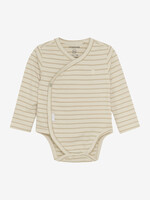 Noppies Noppies - romper navi ls stripe pattern off white