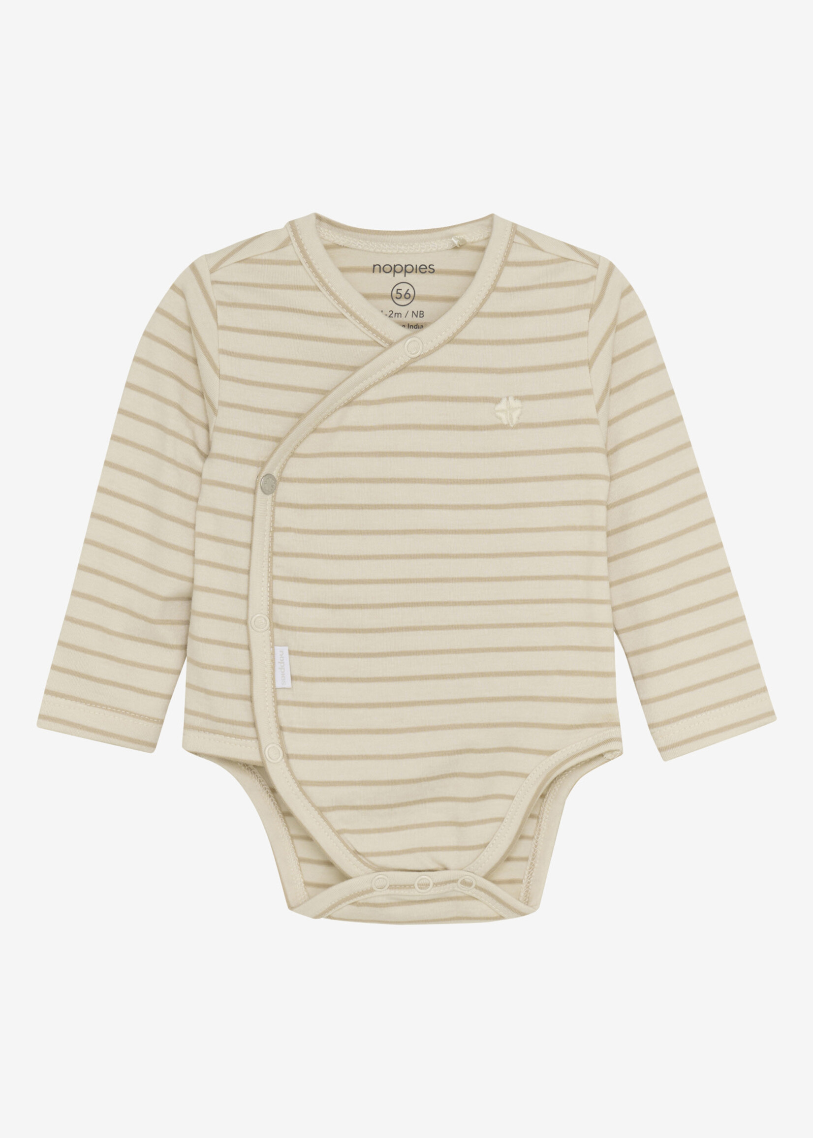 Noppies Noppies - romper navi ls stripe pattern off white