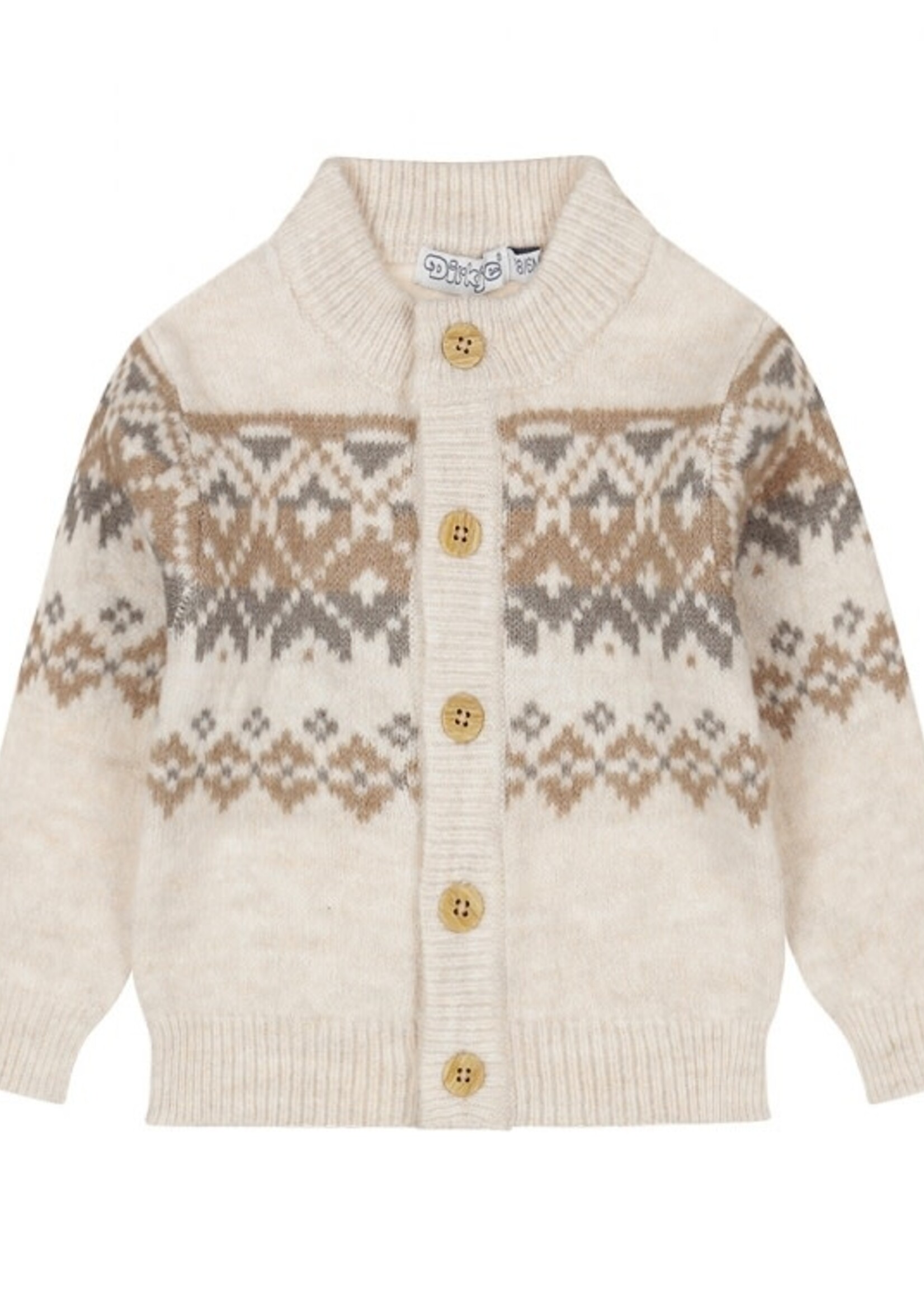 Dirkje Dirkje - cardigan pebble
