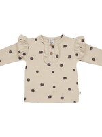 Klein Klein - shirt ruffle AOP flower