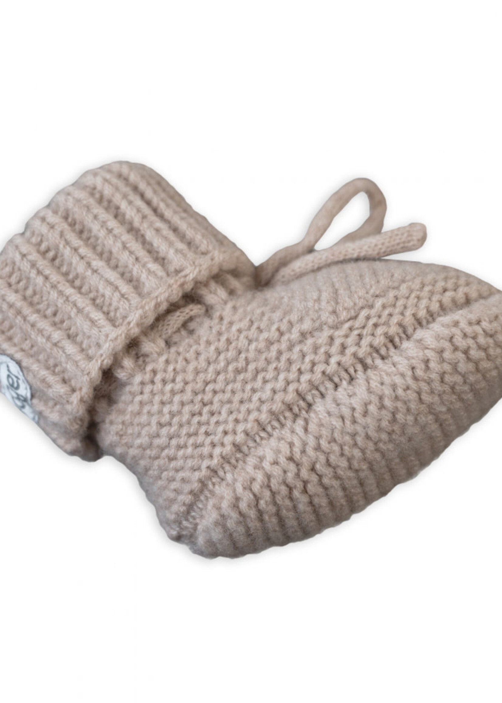 Lodger Lodger - Merino wollen babyslofjes beige