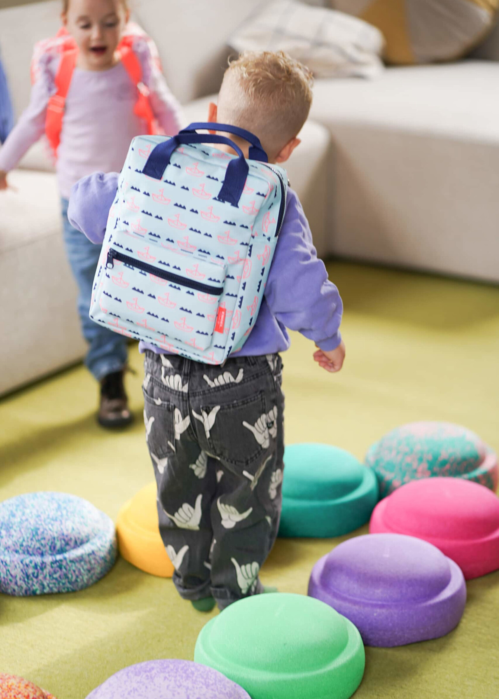 Engel Engel - rugzak paper boats medium