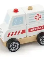 Viga Viga - Bouwauto ziekenauto 7-delig