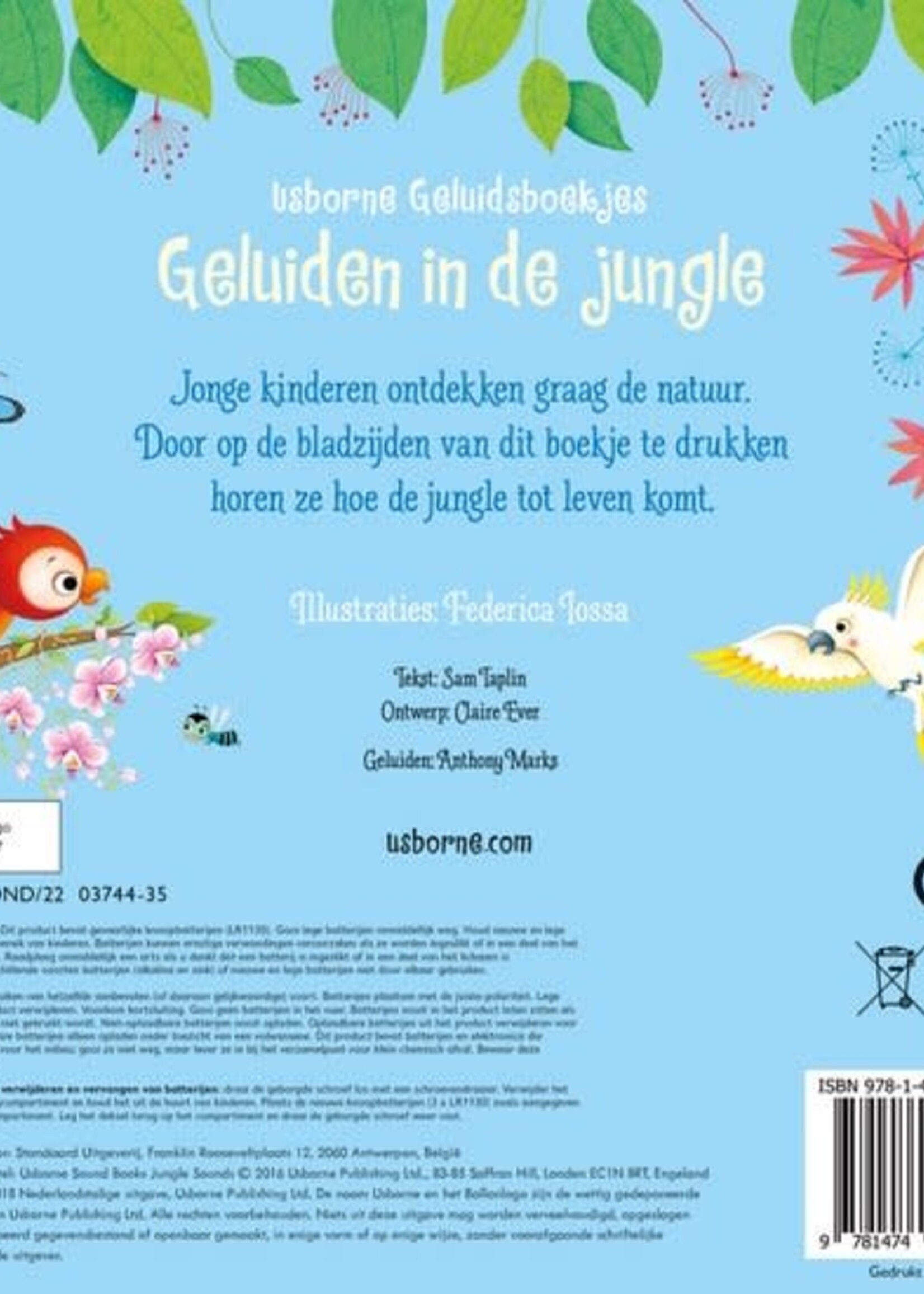 Geluidenboek - geluiden in de jungle
