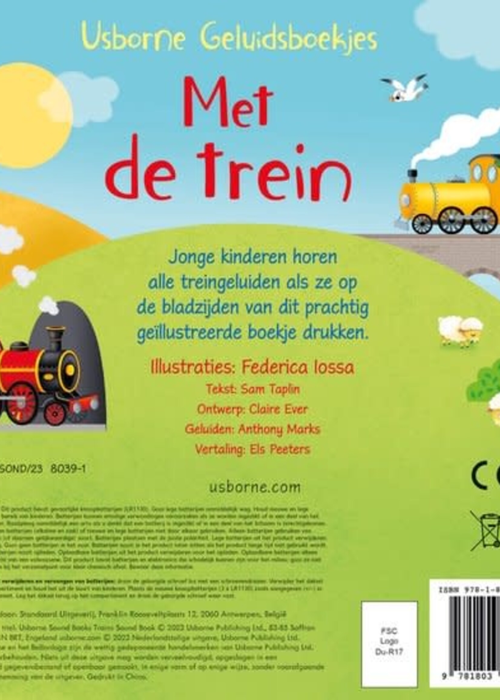 Usborne Geluidenboek - met de trein