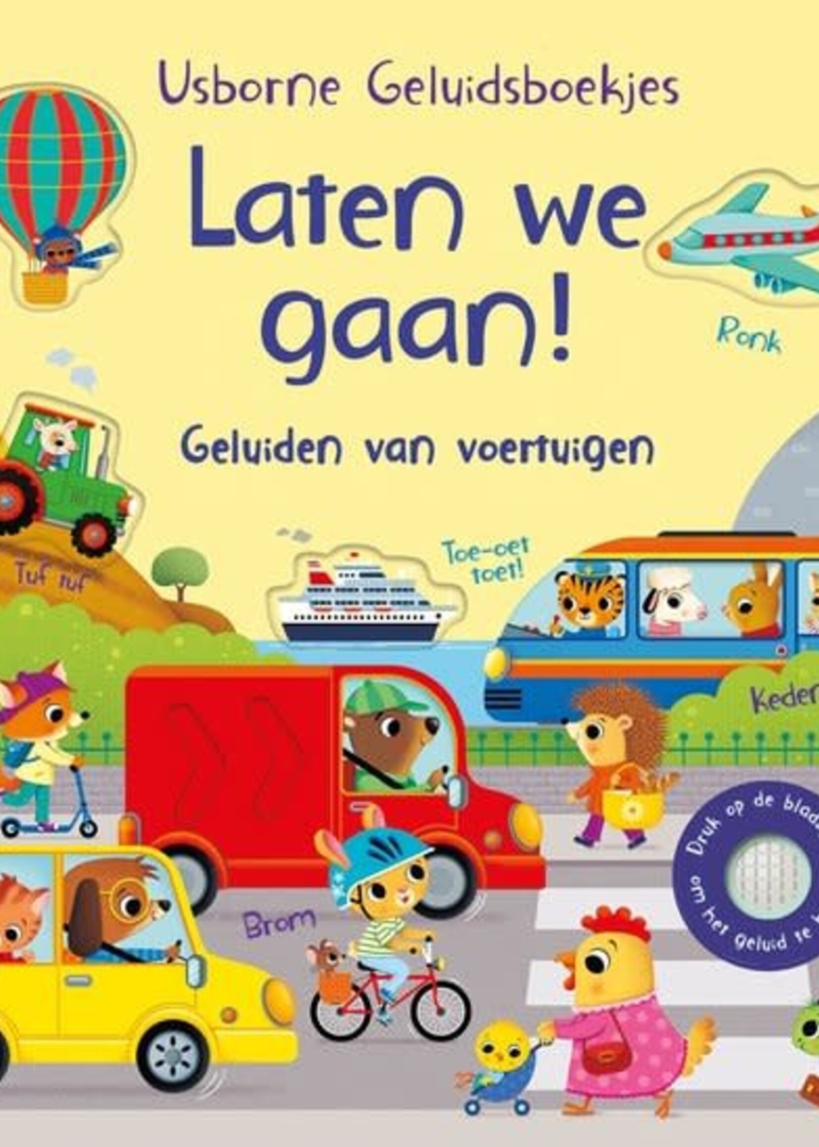 Usborne Geluidenboek - laten we gaan! geluiden van voertuigen