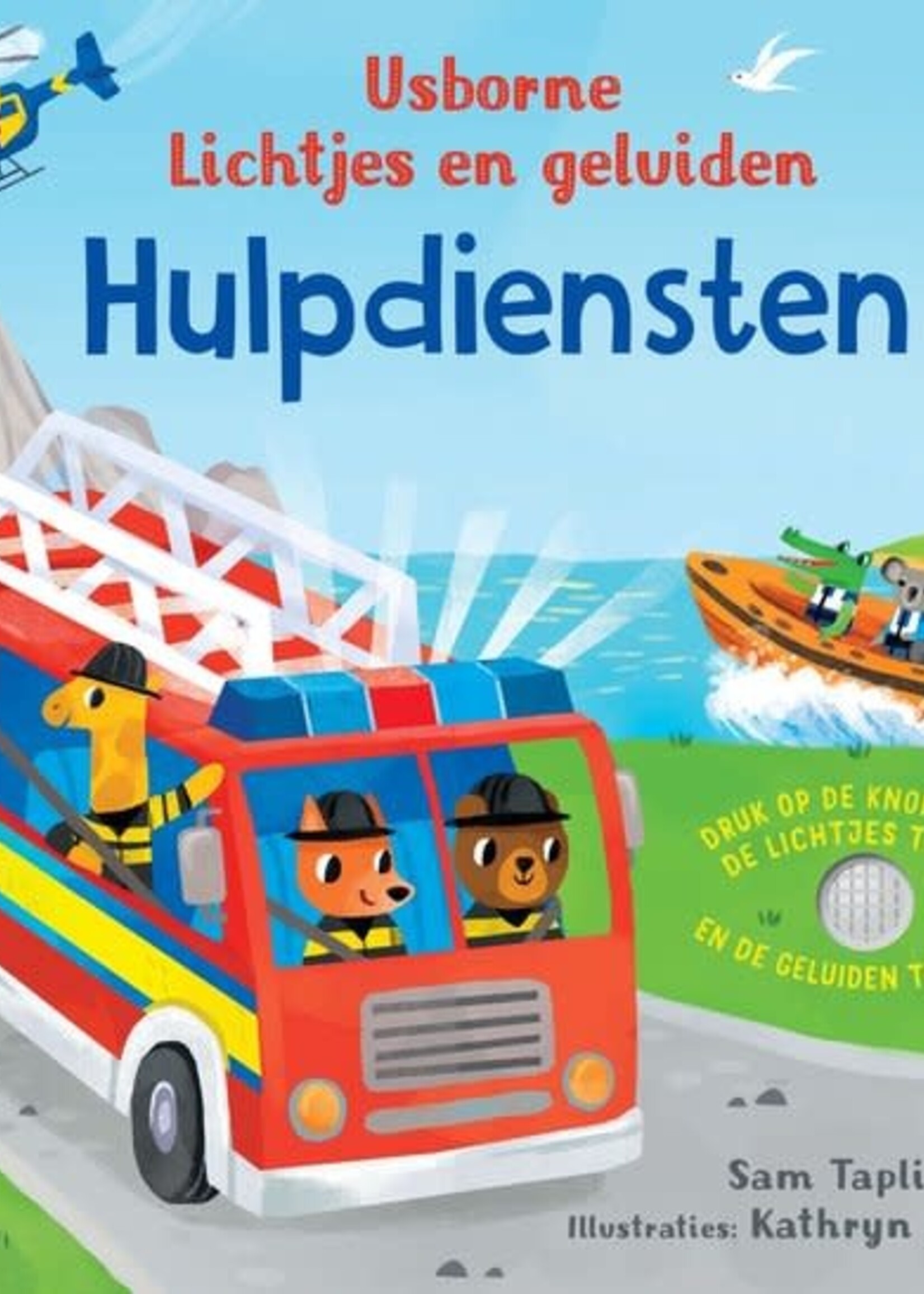 Usborne Geluidenboek - lichtjes en geluiden hulpdiensten