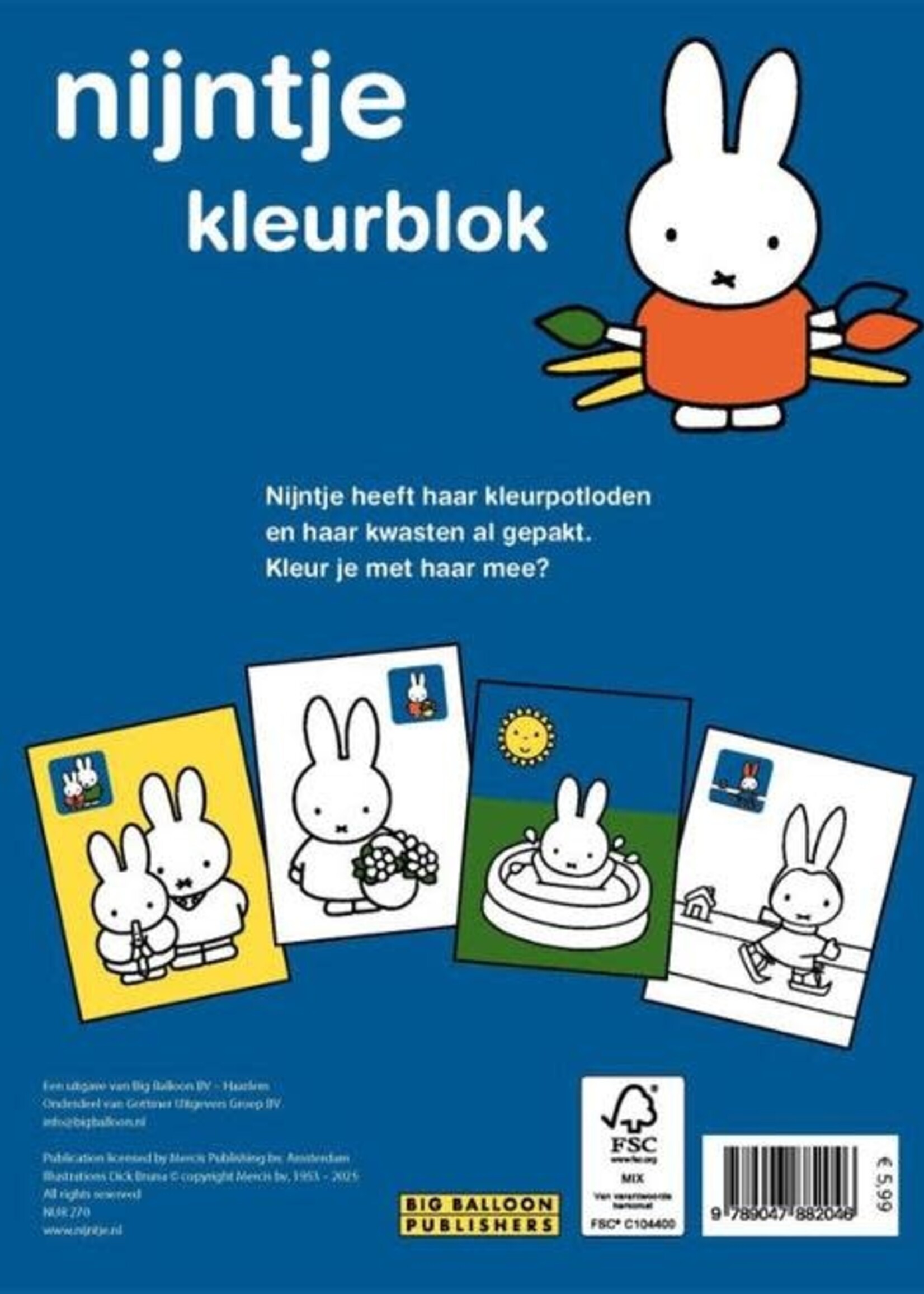 Nijntjes kleurboek 3+