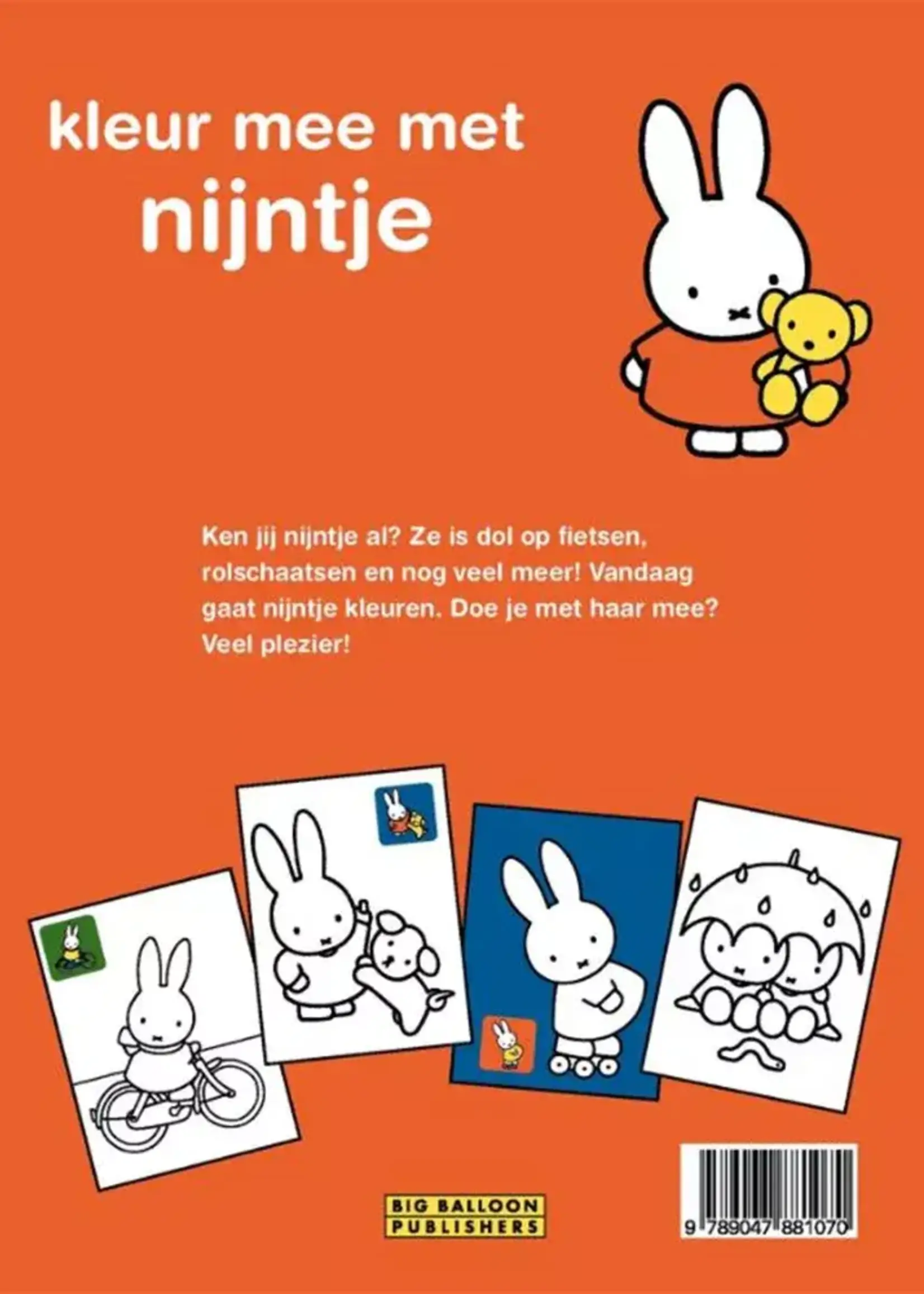 big balloon Kleurboek: Kleur mee met nijntje