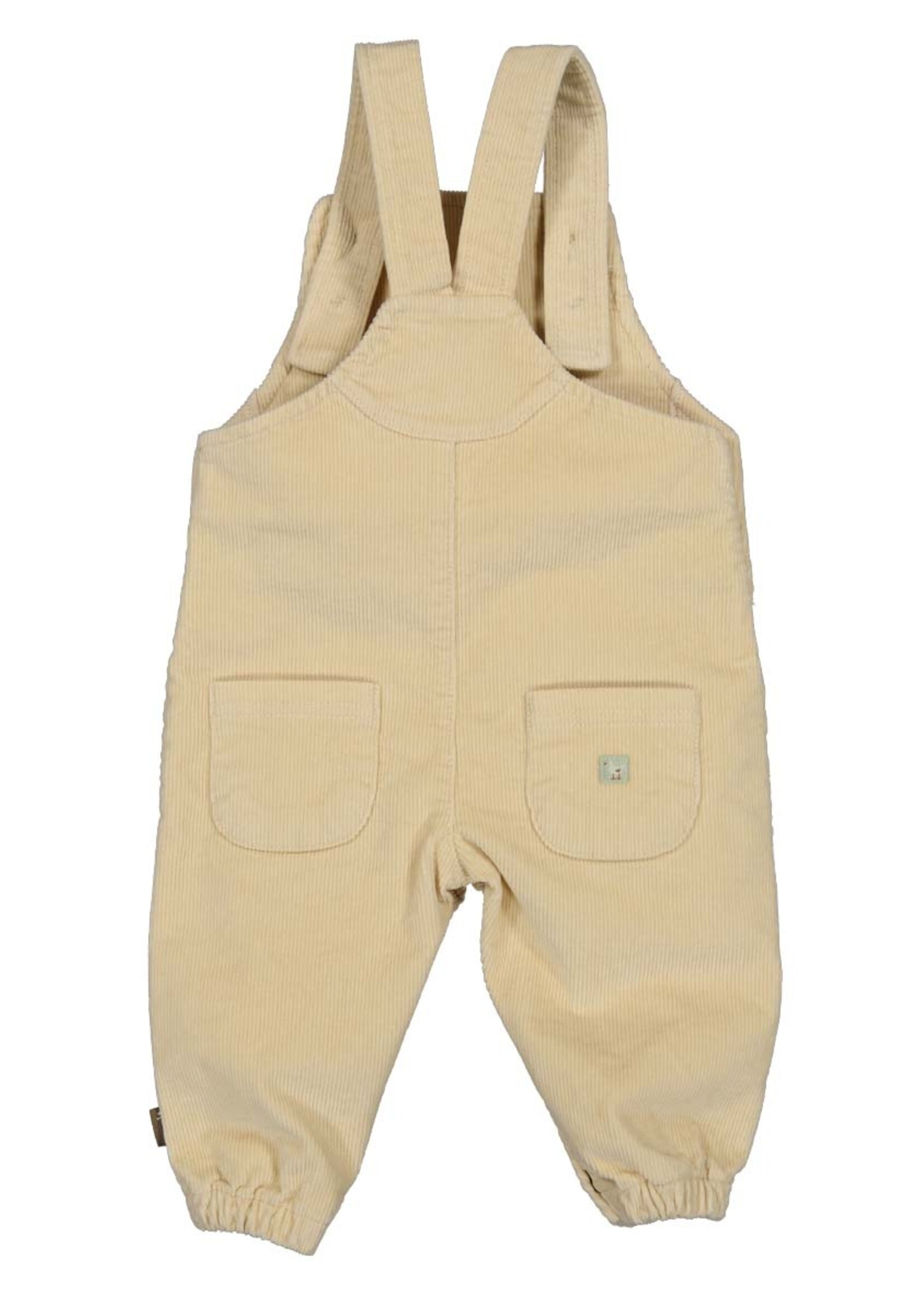 Bess Bess - salopette ruffles babycord off white