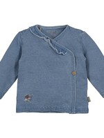Bess Bess - shirt ls wrap jog denim