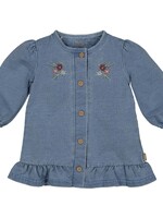 Bess Bess - dress embroidery jog denim