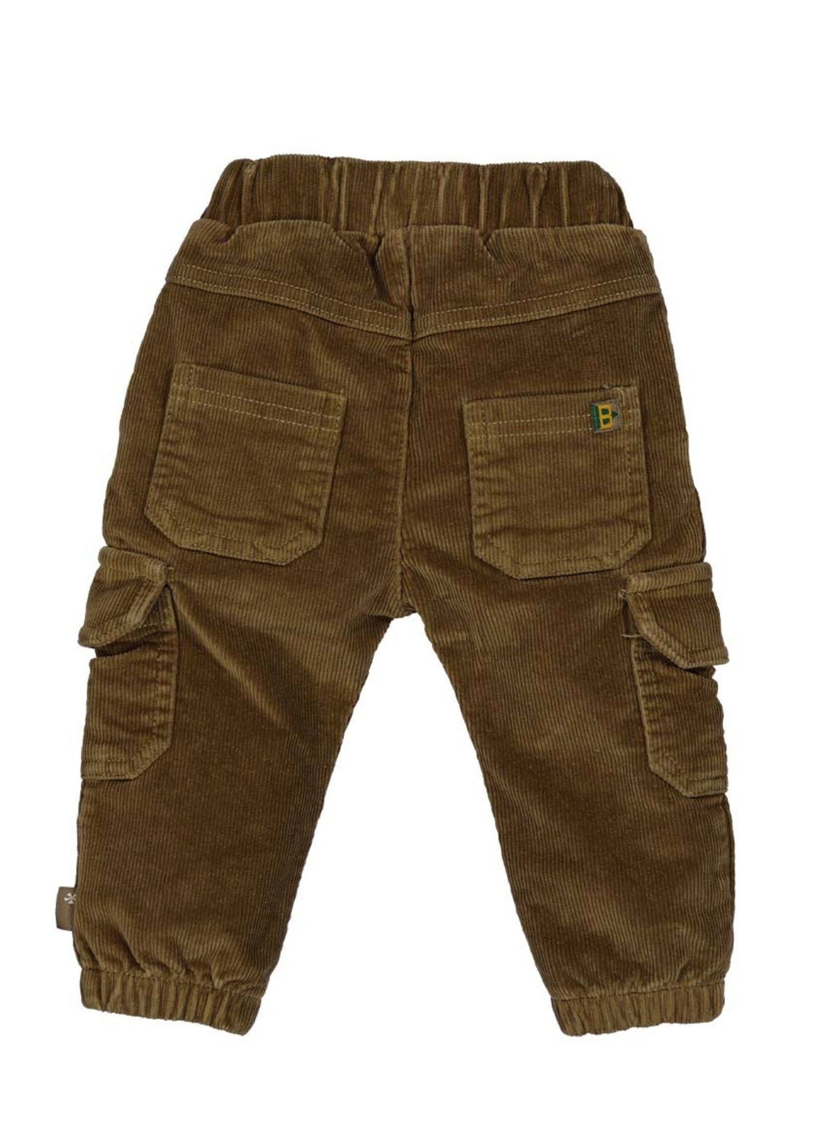 Bess Bess - pants pockets babycord walnut