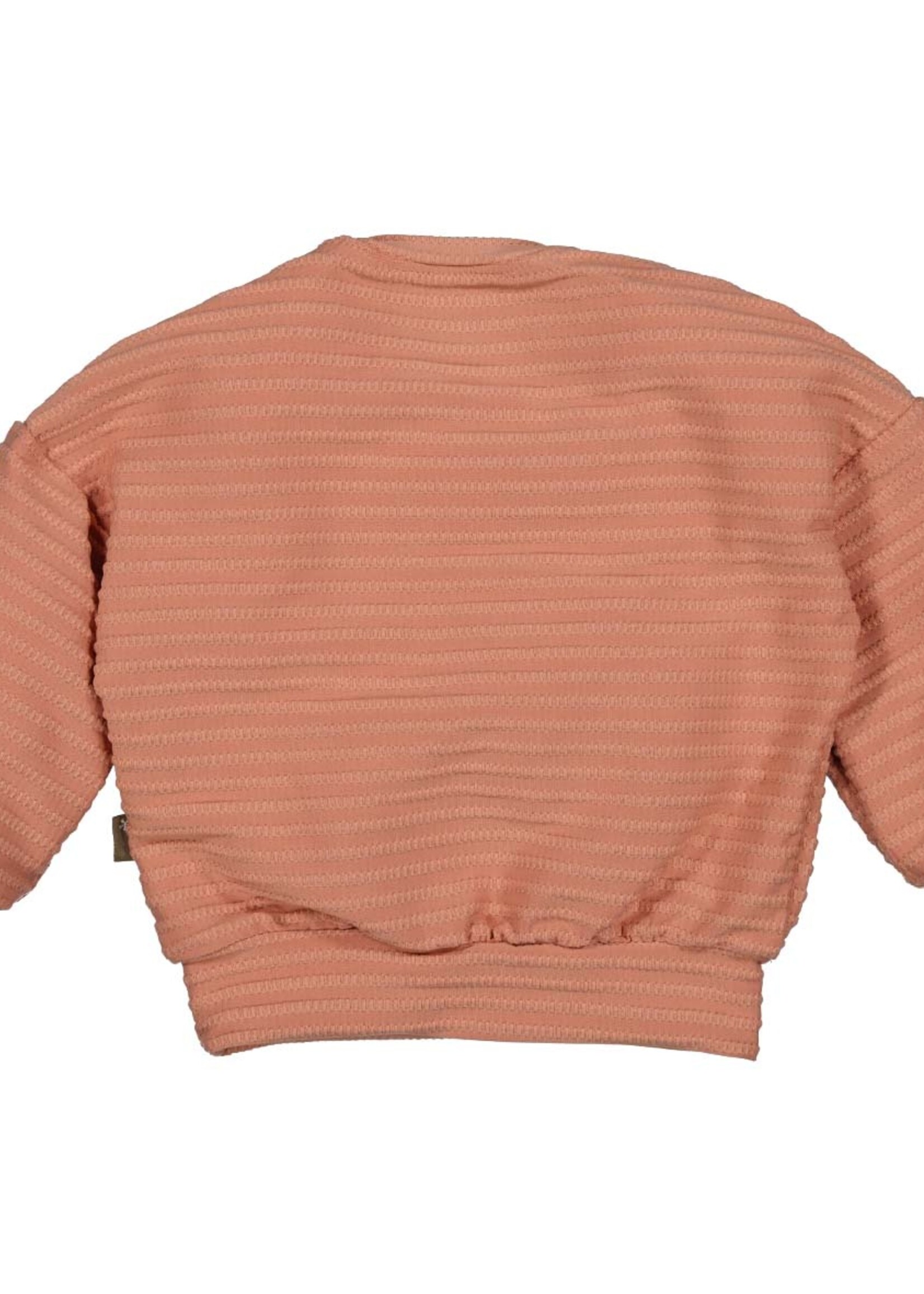 Bess Bess - sweater cable goose powder pink