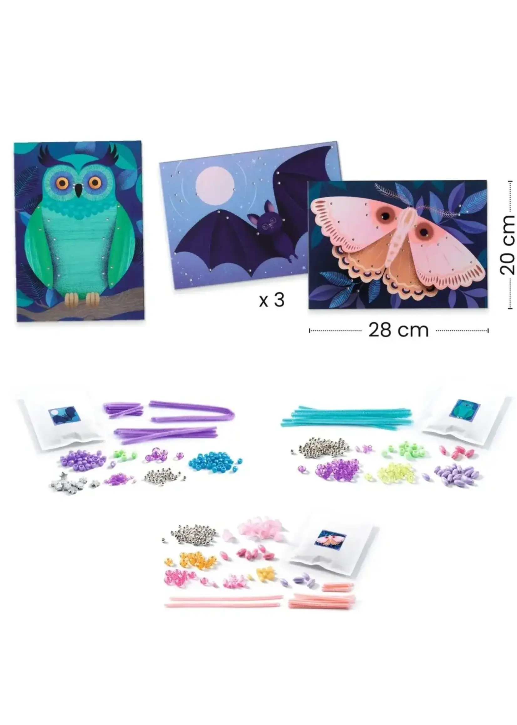 Djeco Djeco - kralen en chenilledraad, schitteren in de nacht