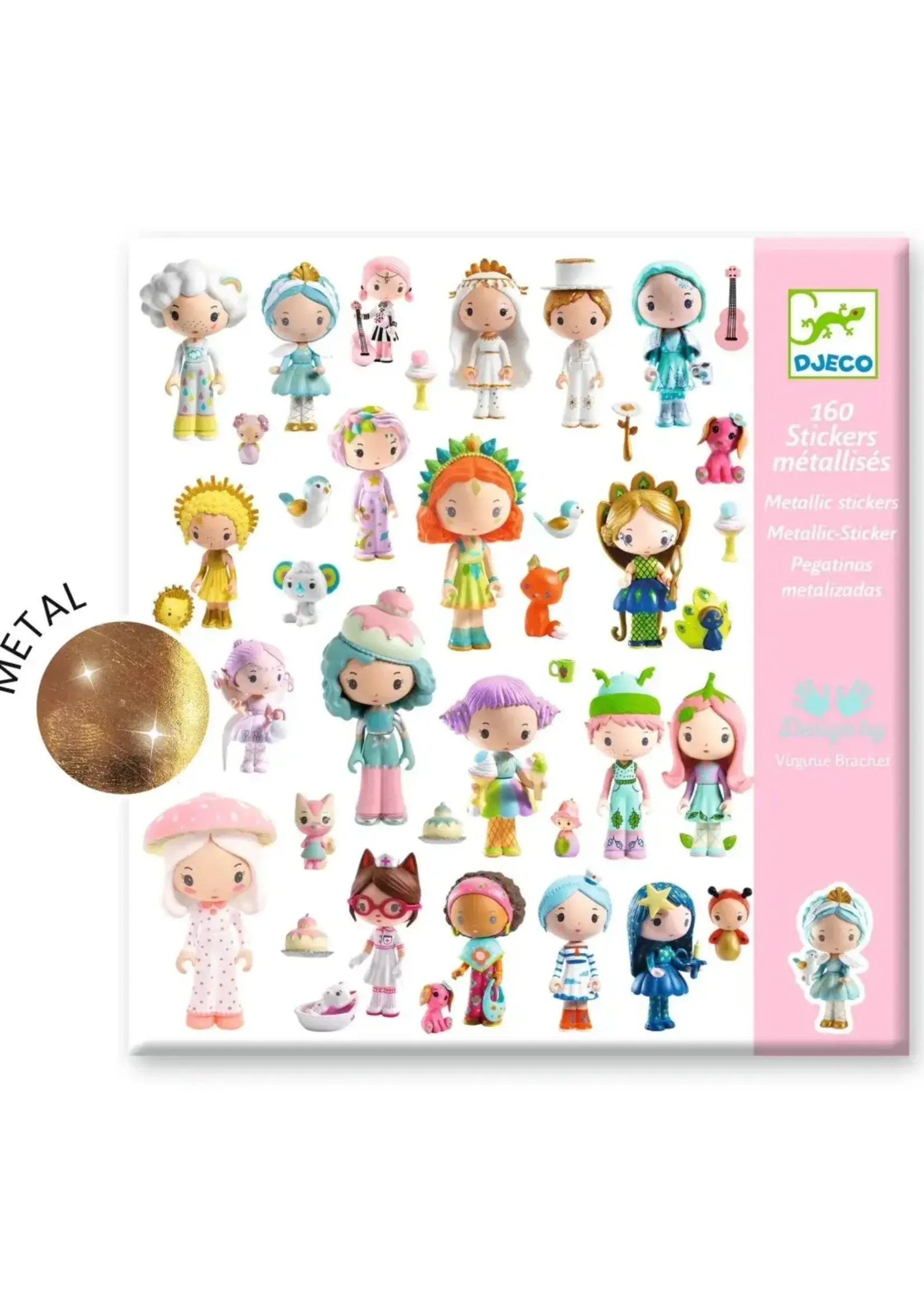 Djeco Djeco - metallic stickers de kleine wereld van Tinyly