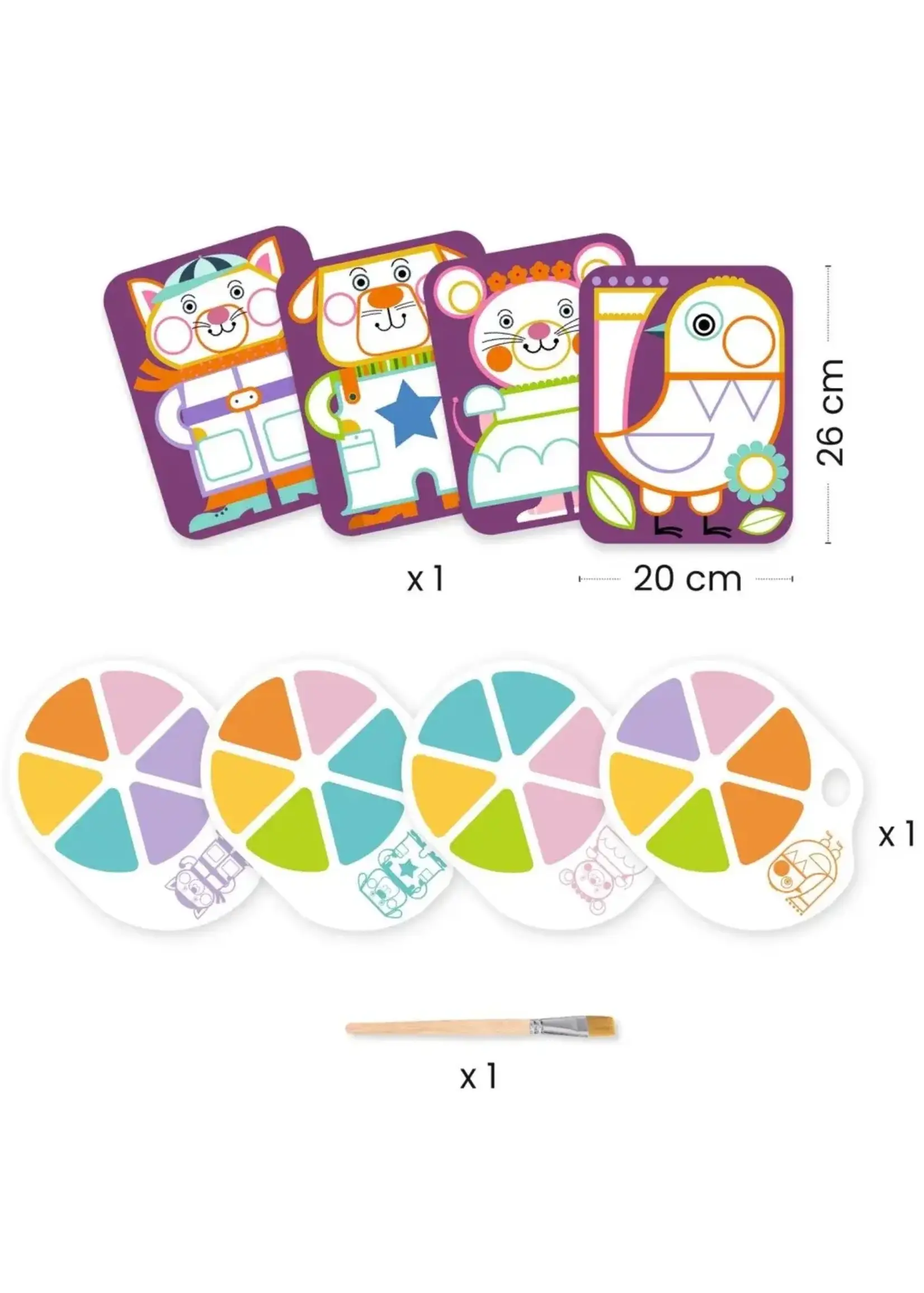 Djeco Djeco - schilderen met een pallet, bolle wangetjes