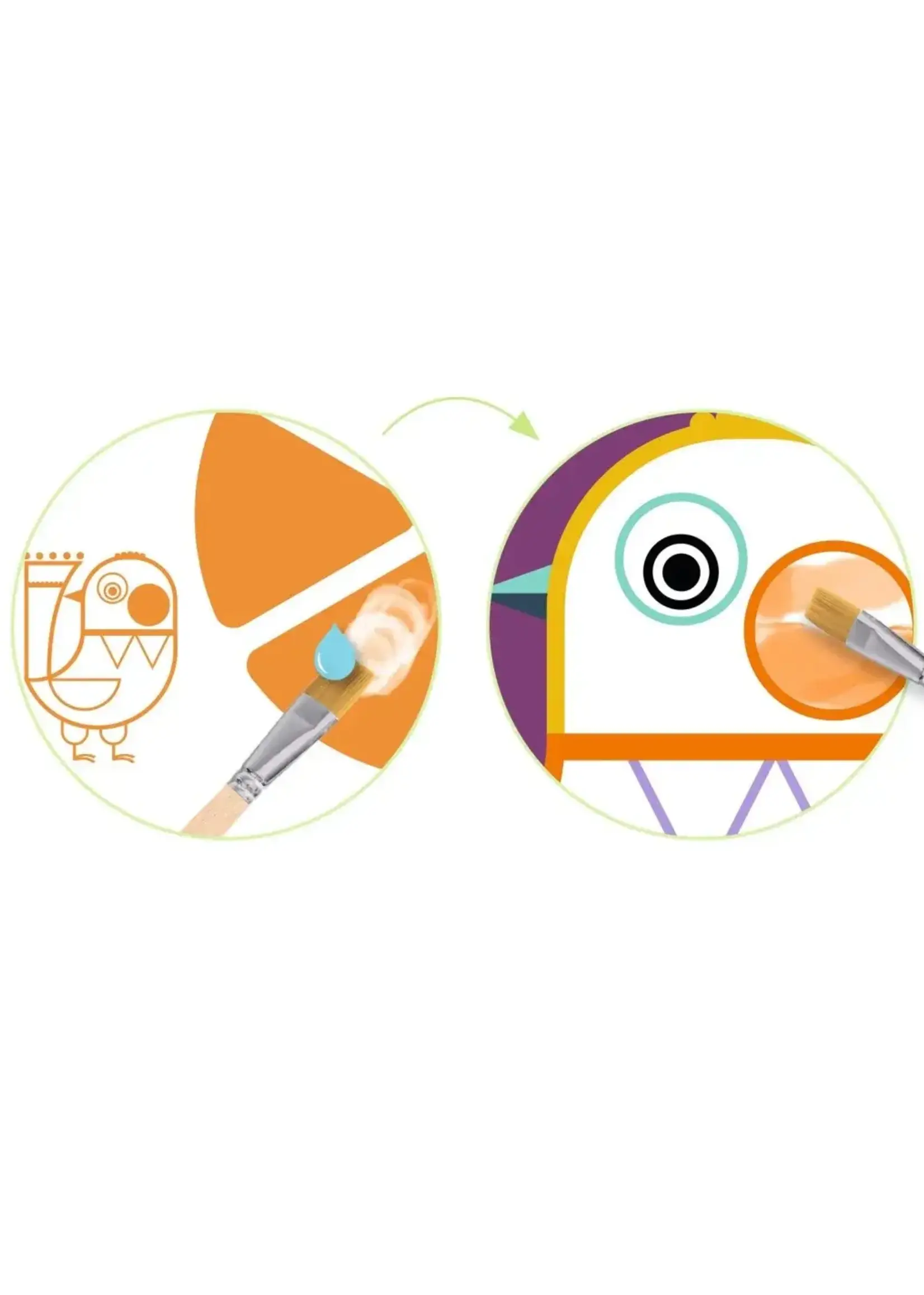 Djeco Djeco - schilderen met een pallet, bolle wangetjes