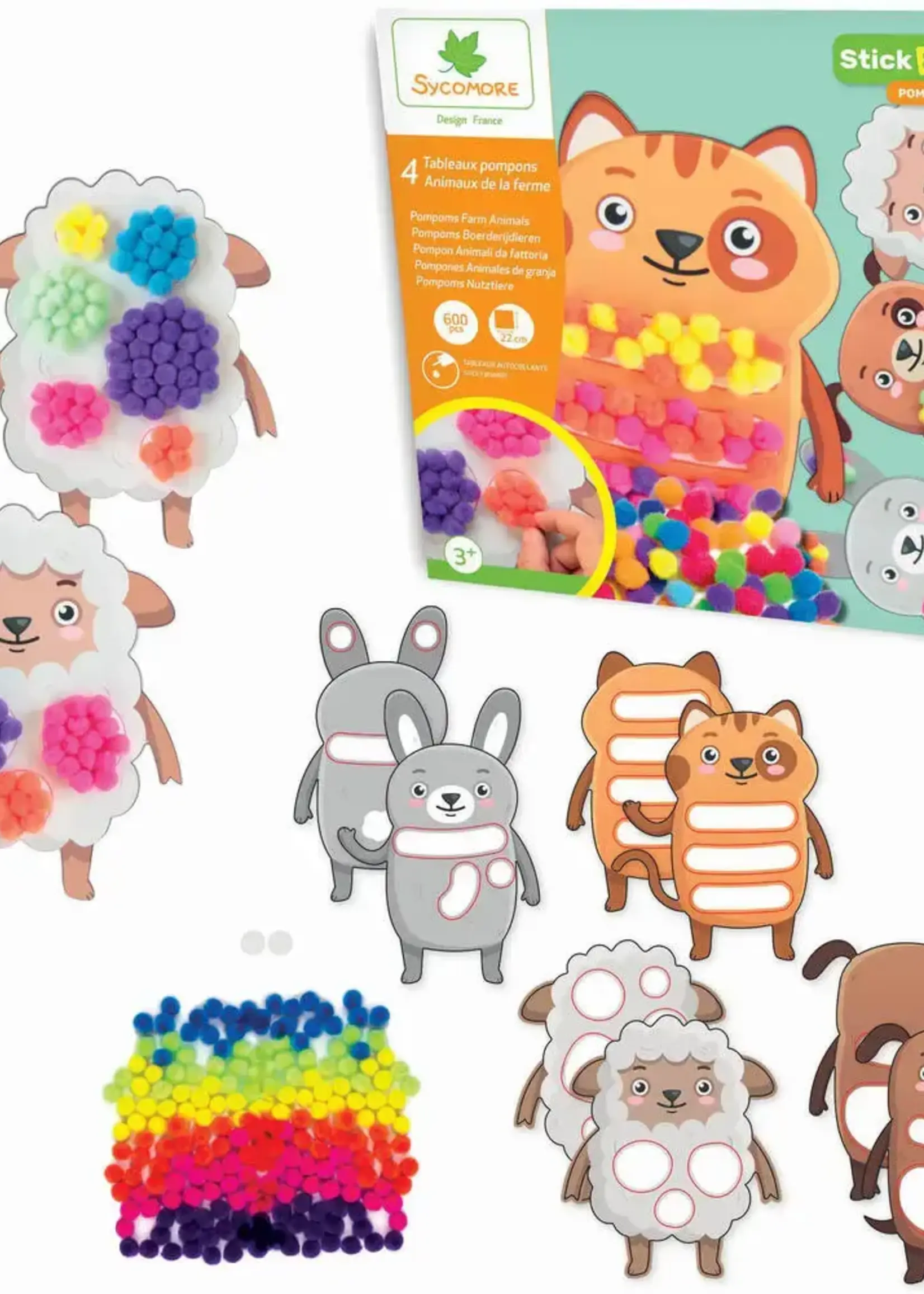 Sycomore Sycomore - Pompons boerderijdieren
