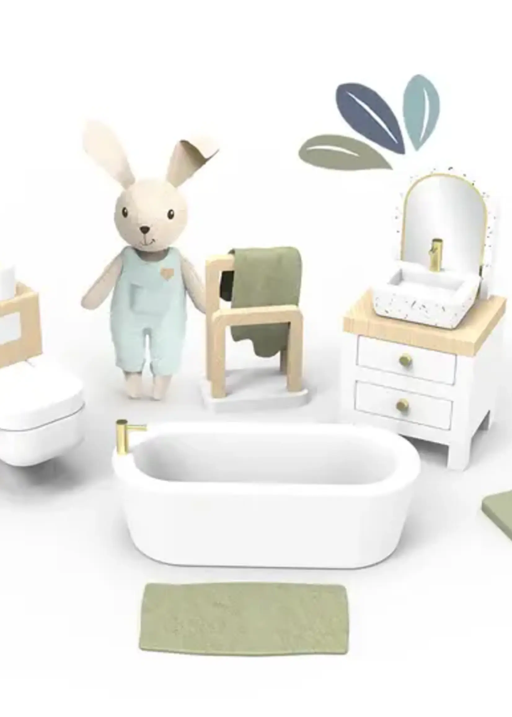 Speedy monkey Speedy monkey - poppenhuis badkamer + 1 figuur