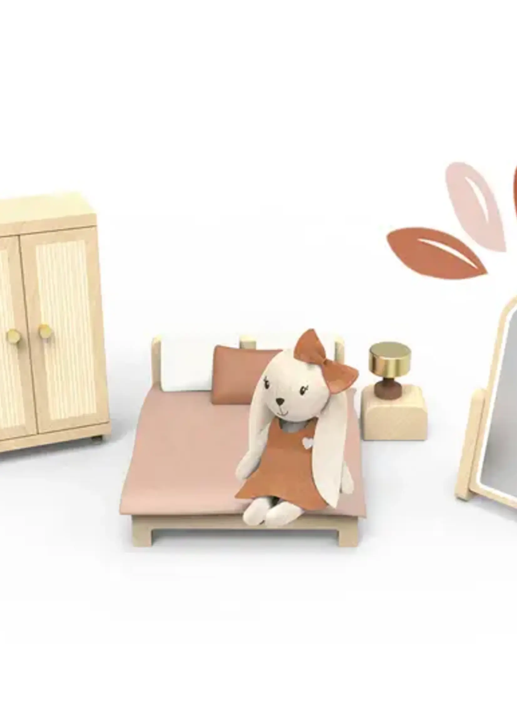 Speedy monkey Speedy monkey - poppenhuis slaapkamer + 1 figuur