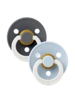 Bibs Bibs - round size 1 iron/baby blue glow