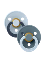 Bibs Bibs - round size 2 studio colour fusion baby blue/petrol