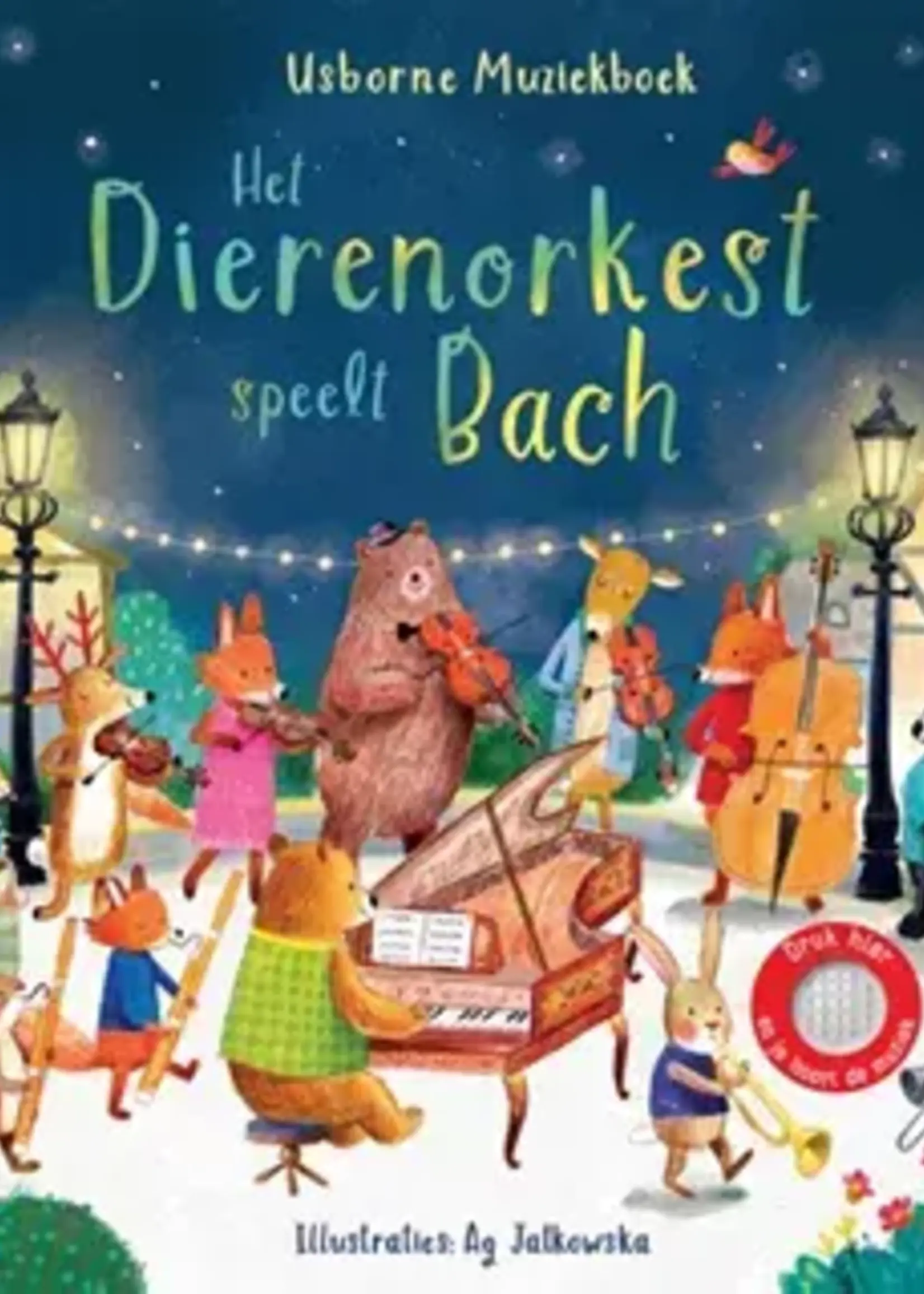 Usborne Geluidenboek dierenorkest speelt Bach