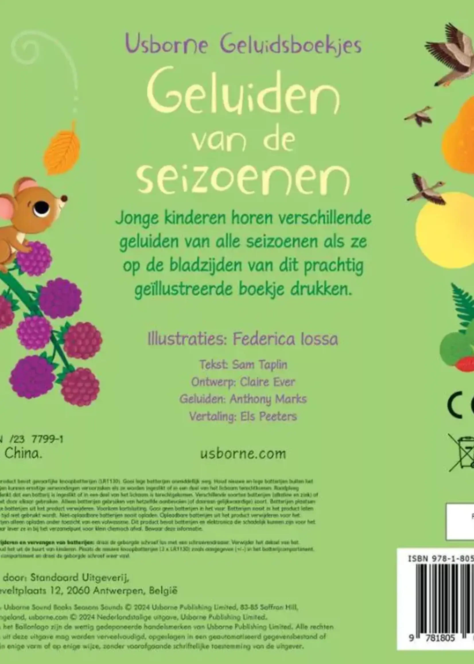 Usborne Geluidenboek van de seizoenen