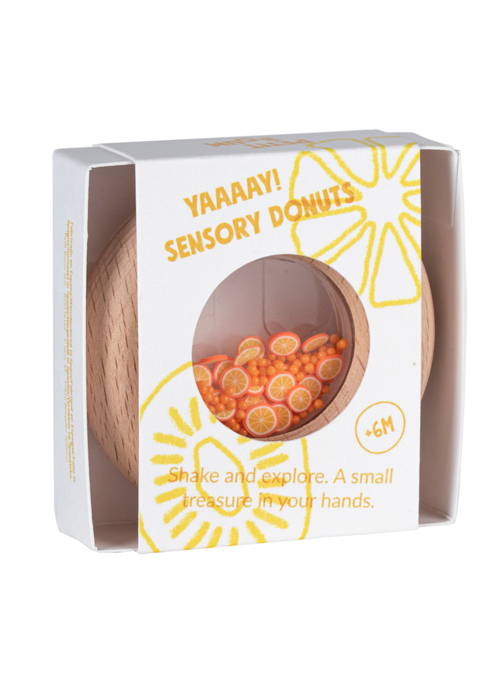 Petit Boum Petit boum - sensorische donut sinasappel