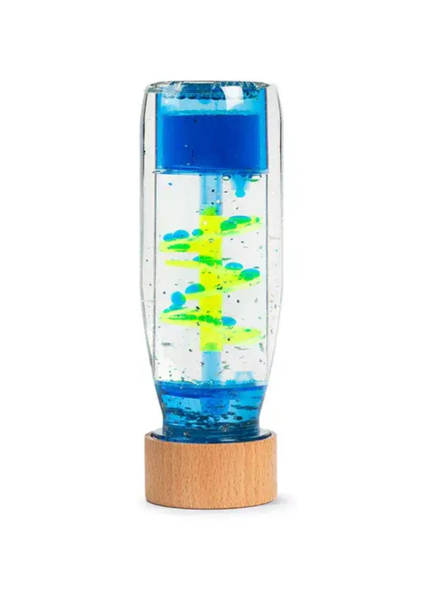 Petit Boum Petit Boum - sensorische fles spiraal blauw