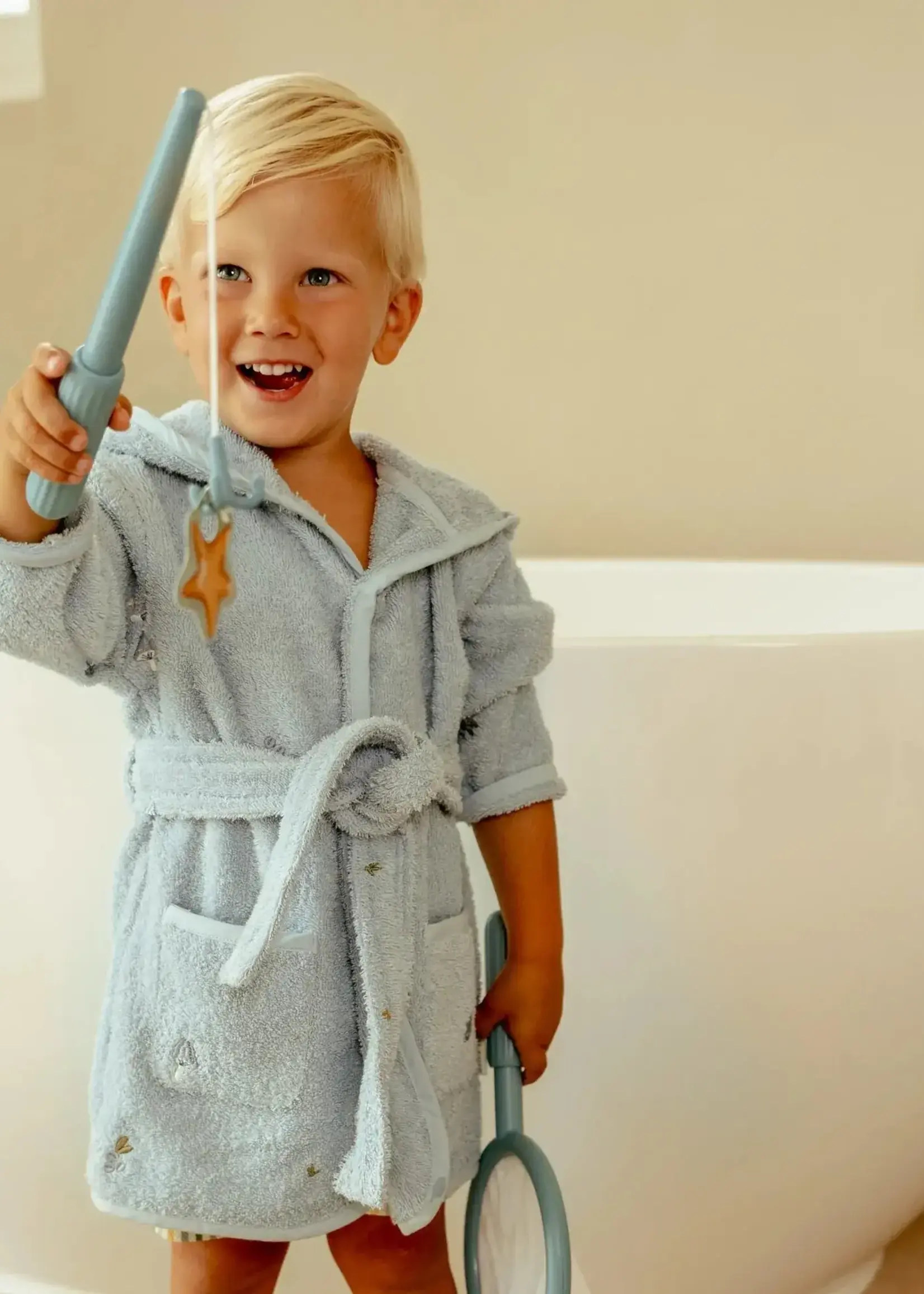 Little Dutch Little Dutch - badspeelgoed visspel blauw