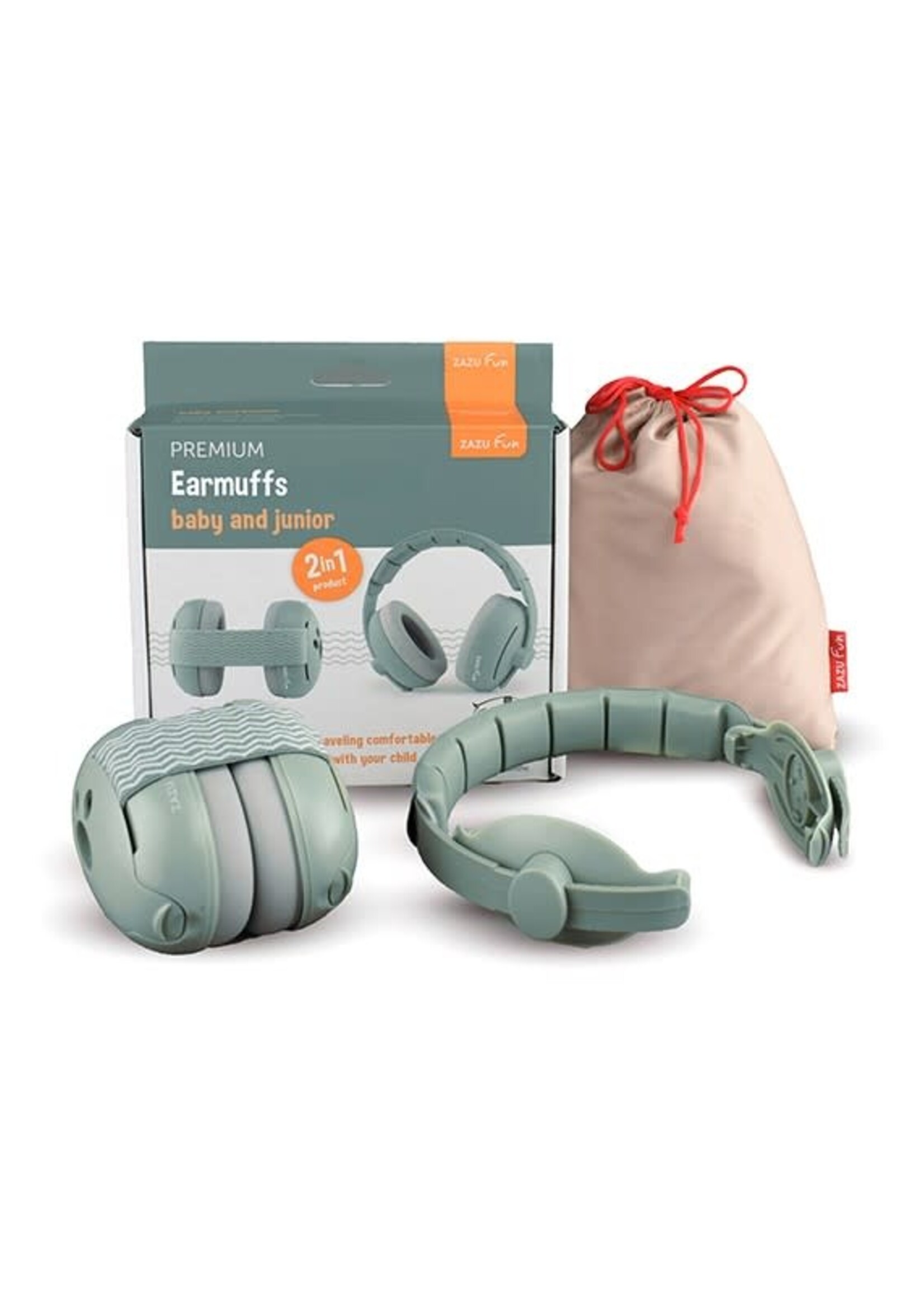 zazu Zazu - earmuffs baby and junior green