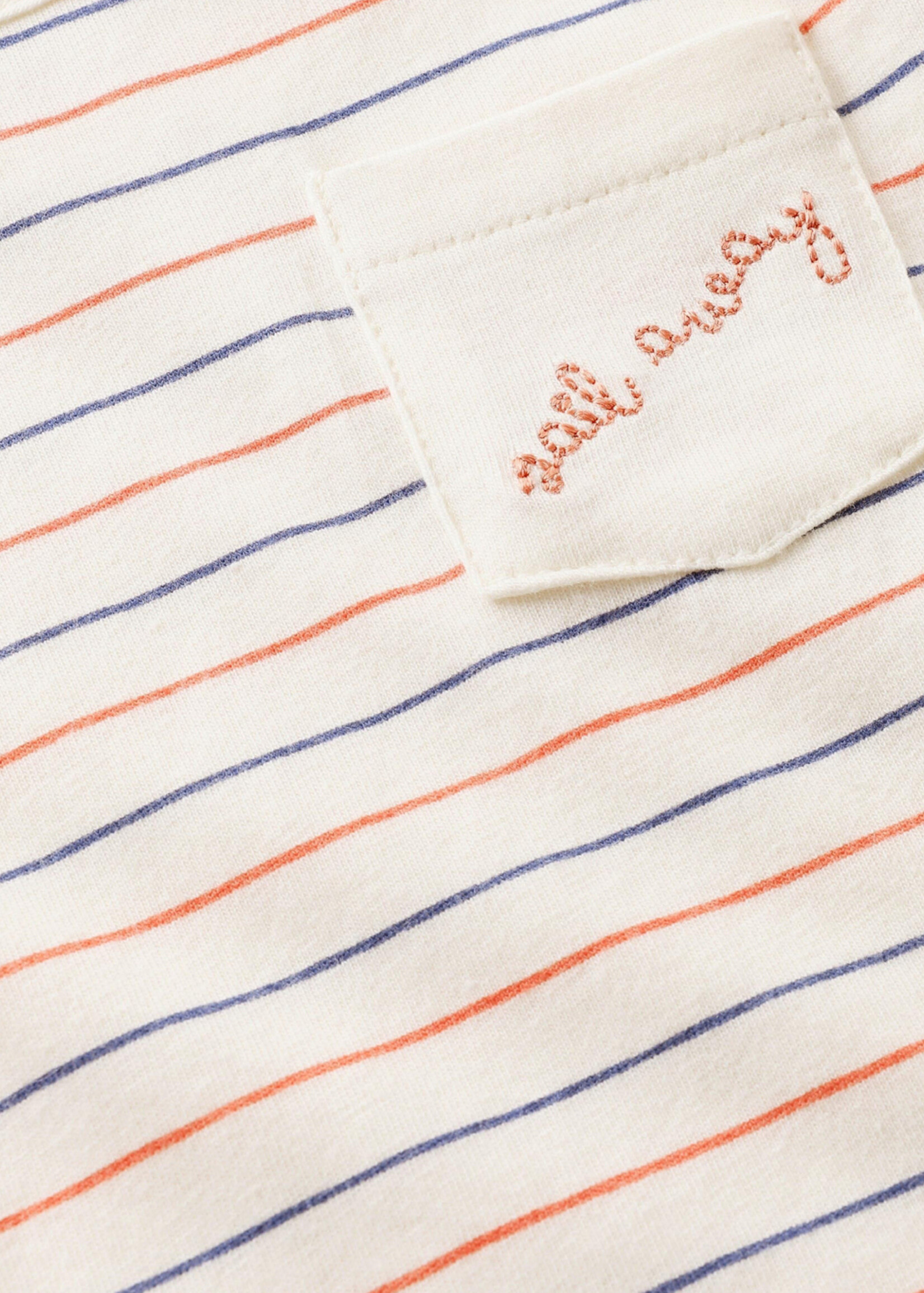 Noppies Noppies - tee ls stripe  egret