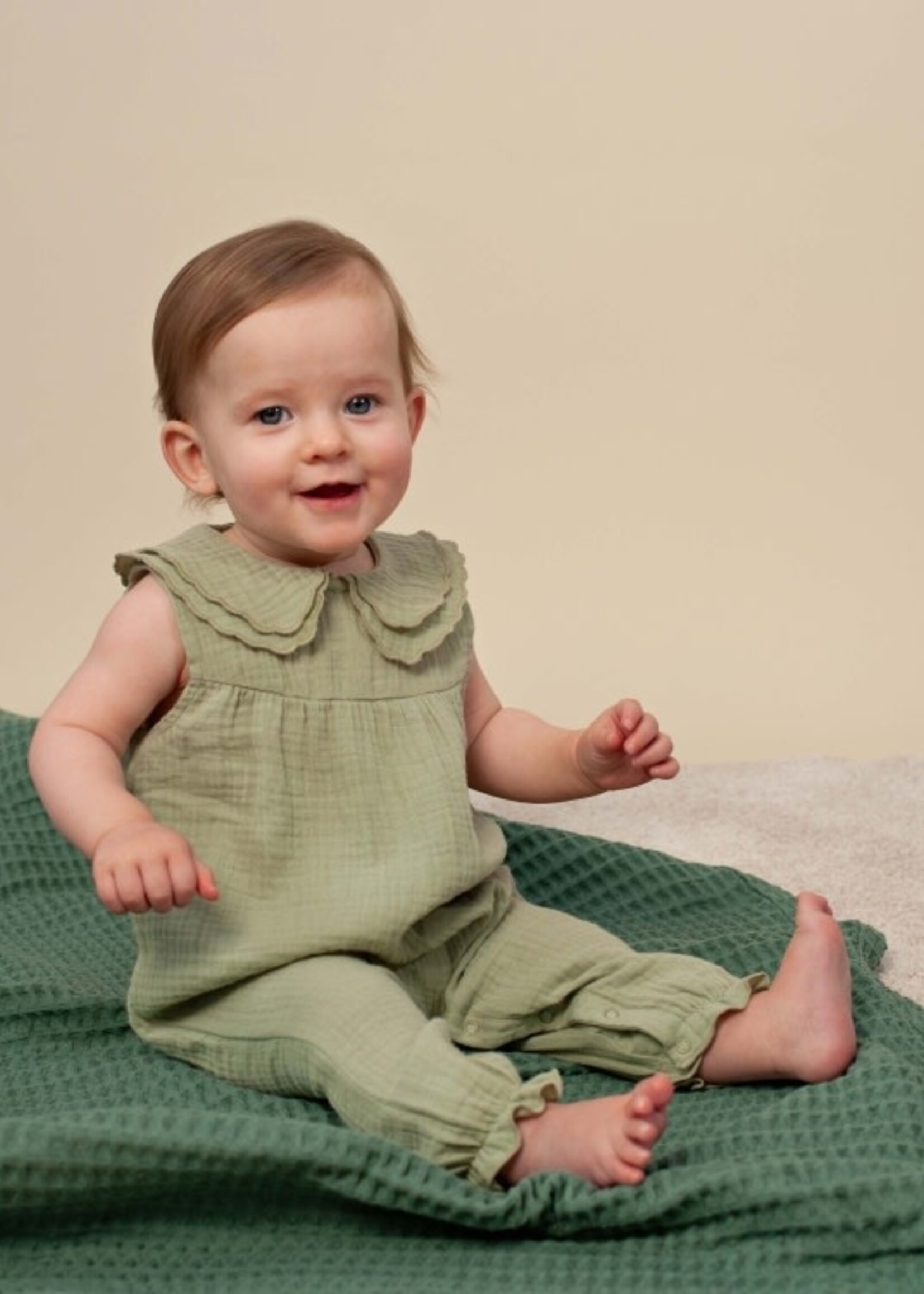 Bess Bess - playsuit muslin teal