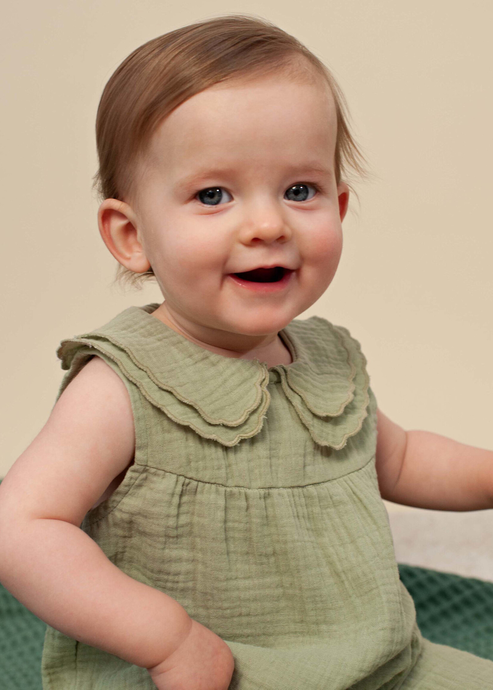 Bess Bess - playsuit muslin teal