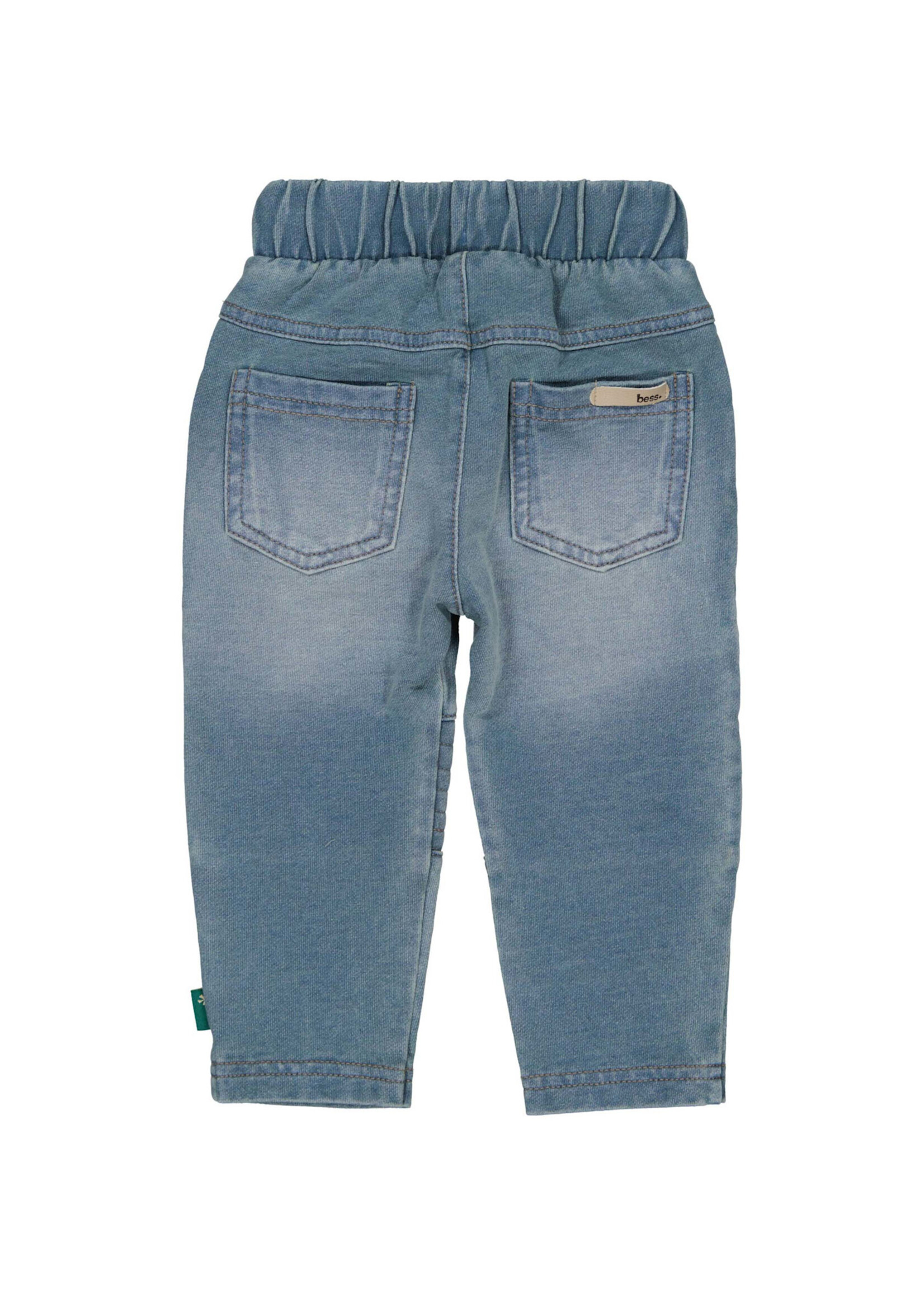 Bess Bess - pants jog denim stone wash