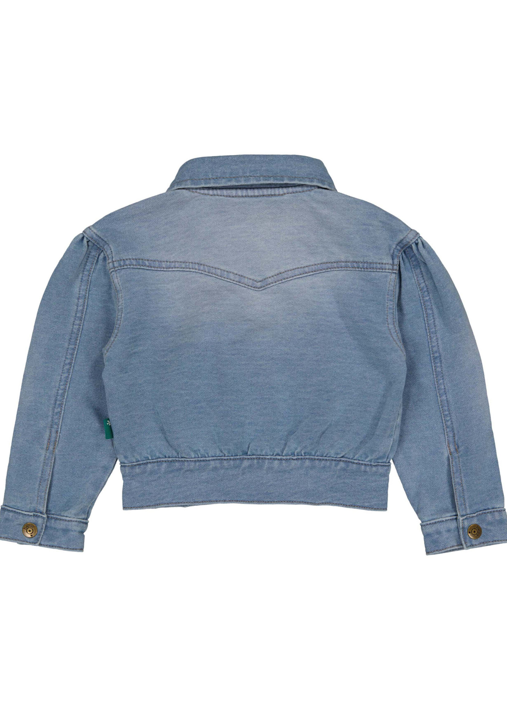 Bess Bess - jacket jog denim hearts stone wash