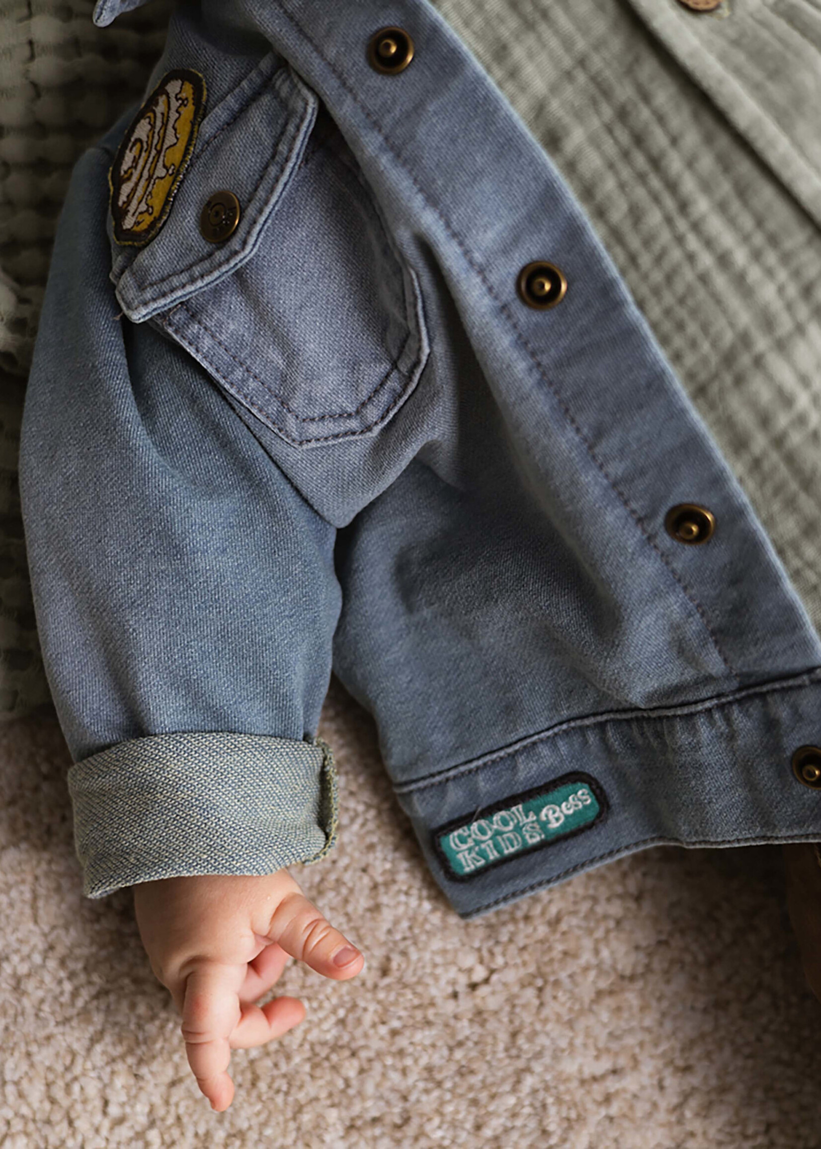 Bess Bess- jacket jog denim stone wash