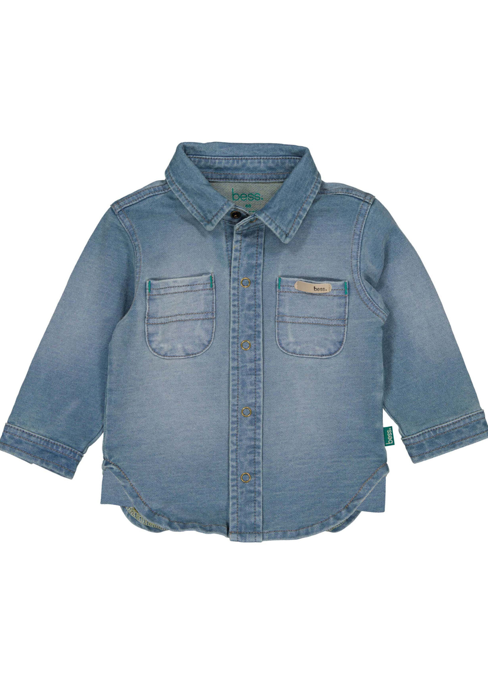 Bess Bess - blouse jog denim stone wash